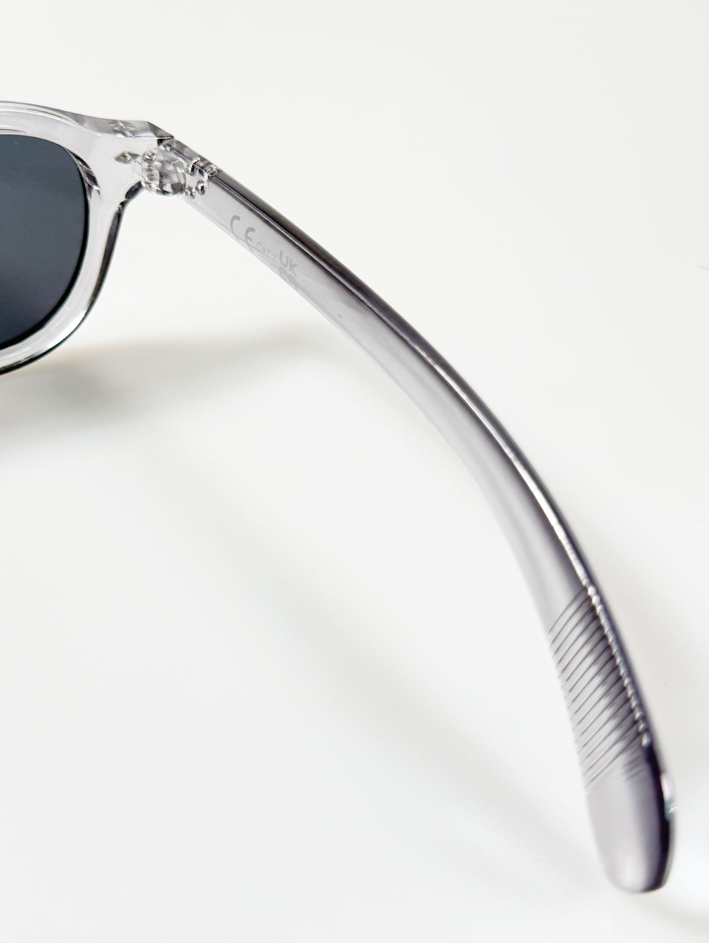 Smoke Clear Bold Round Oval Sunglasses