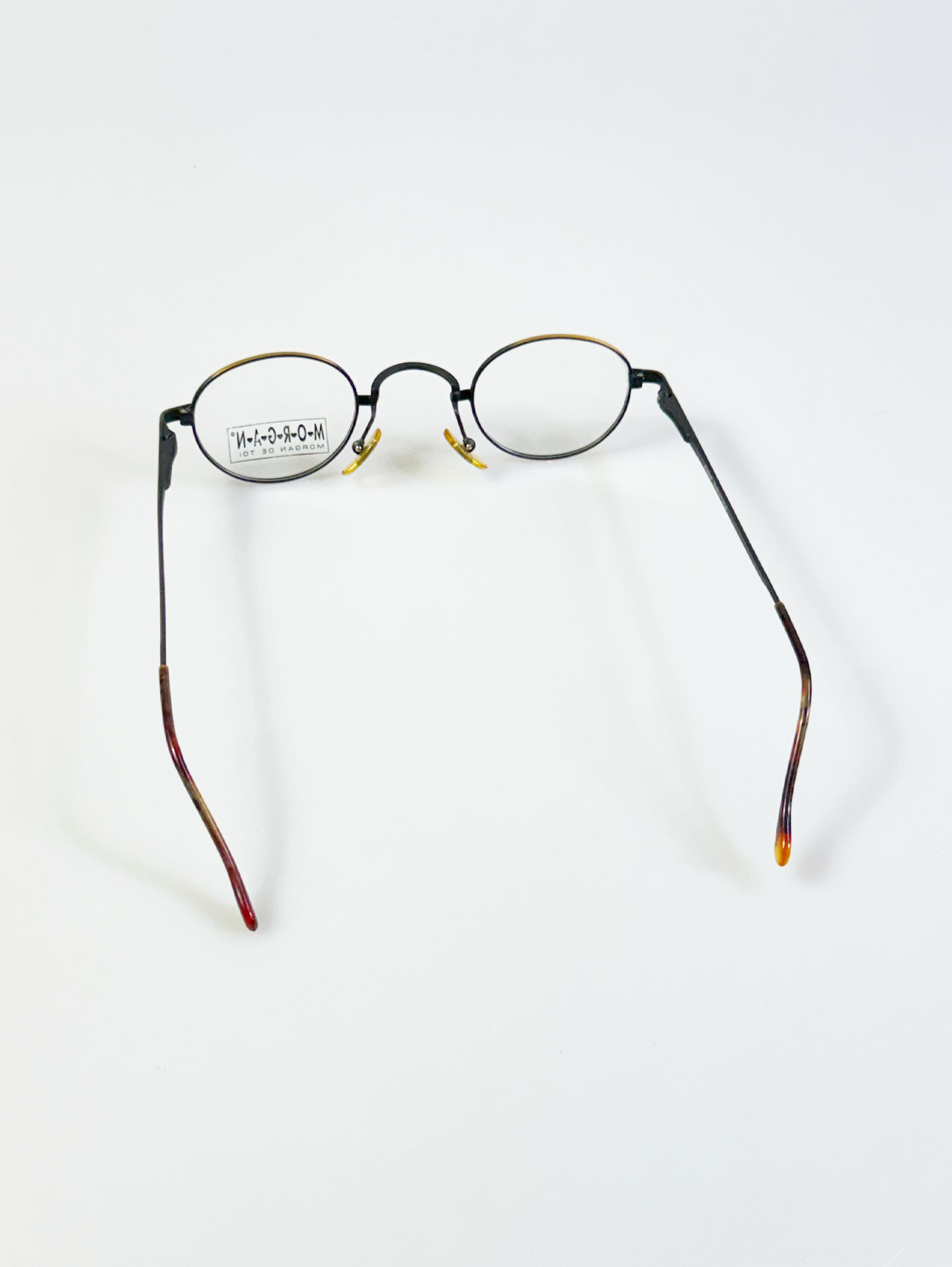 90’s MORGAN Classic Slim Oval Metal Glasses