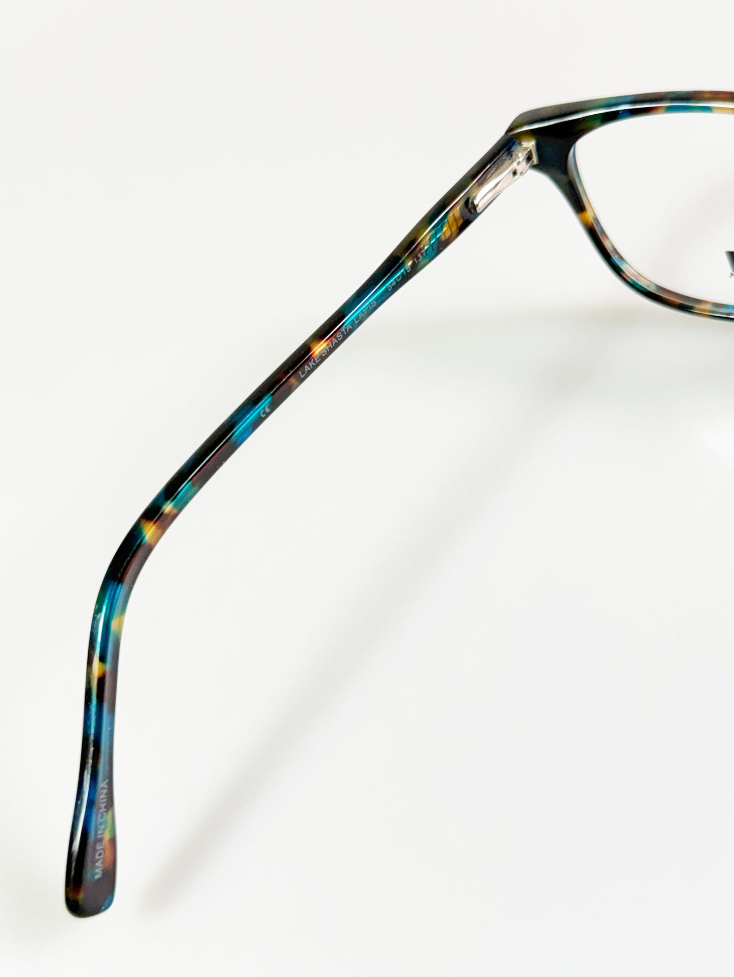 7KAM Marble Tortoise Square Horn-Rim Glasses