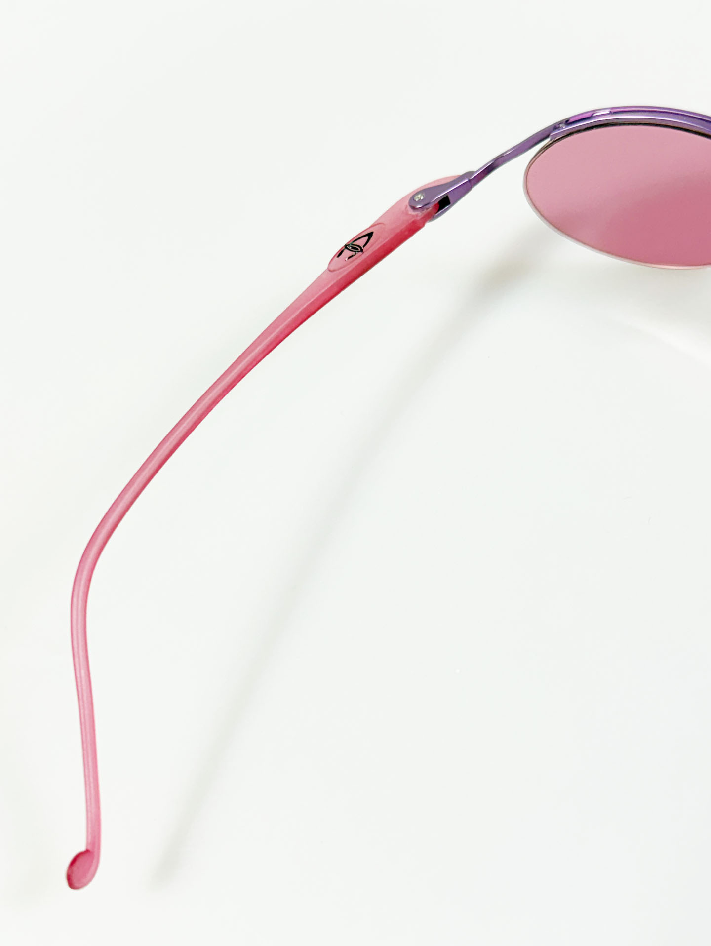 90’s COOL EYES Half-Rim Oval Metal Tinted Sunglasses
