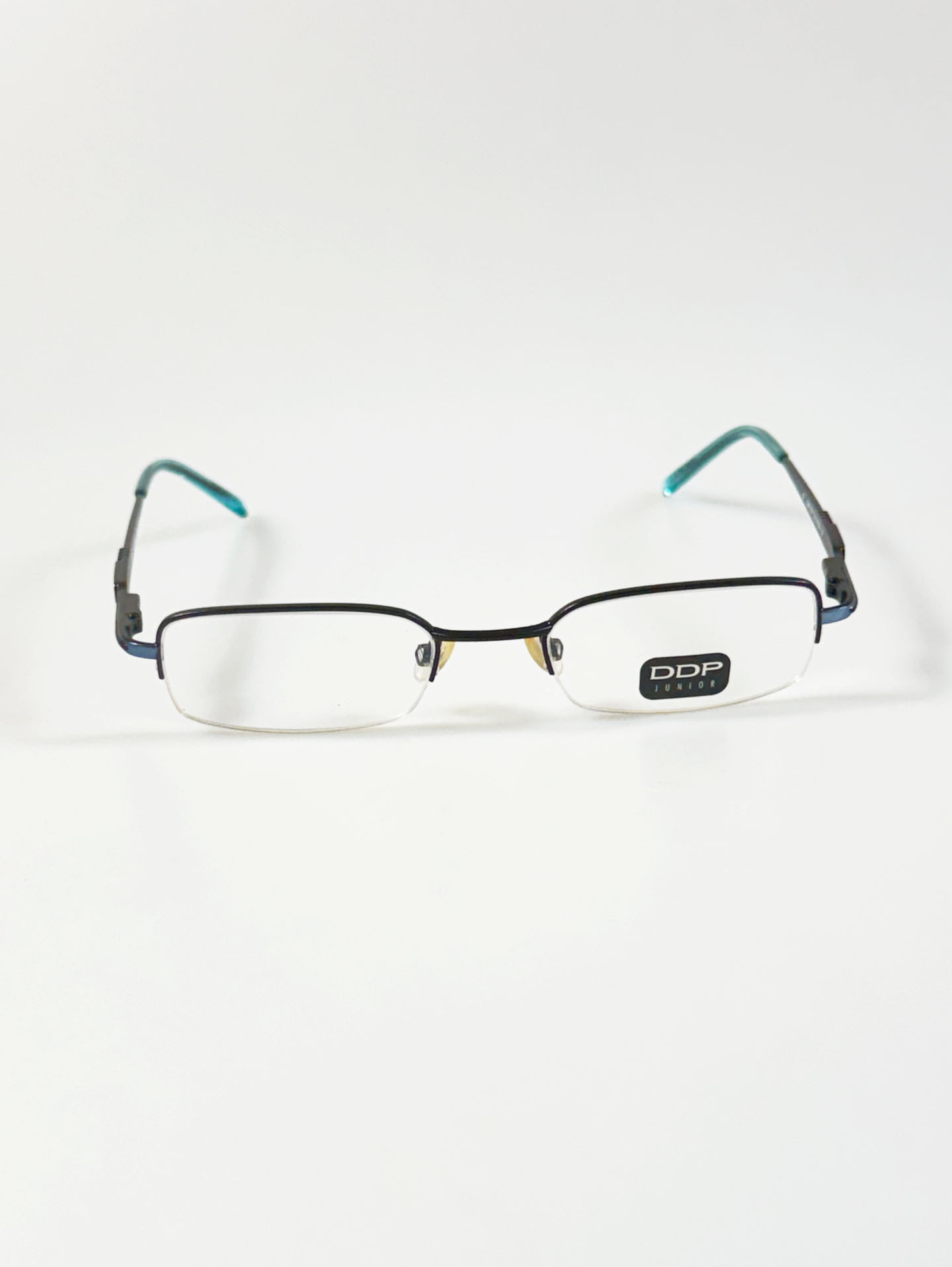 90's DDP Square Half-Rim Square Metal Glasses