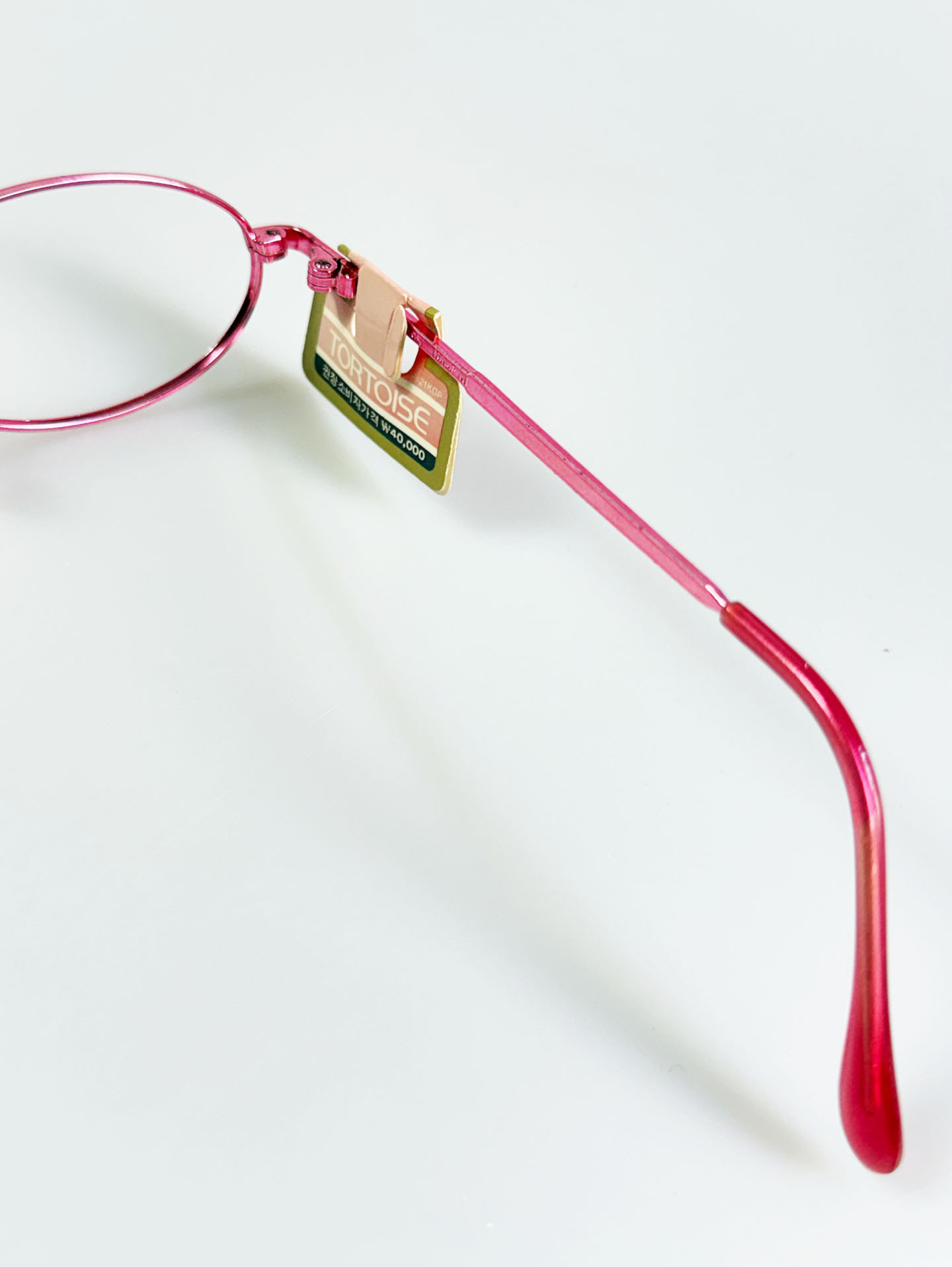 90’s TORTOISE Pink Oval Metal Frame Glasses