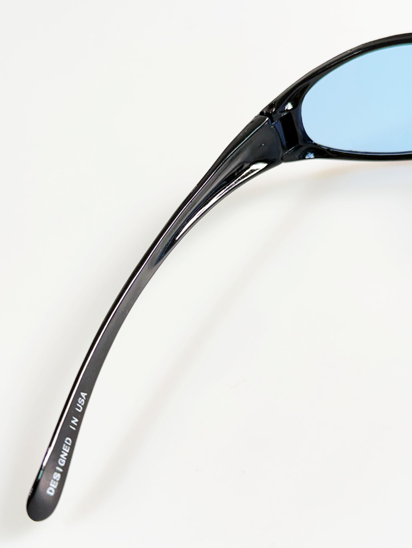 90's OXYGEN Black Wraparound Oval Tint Sunglasses