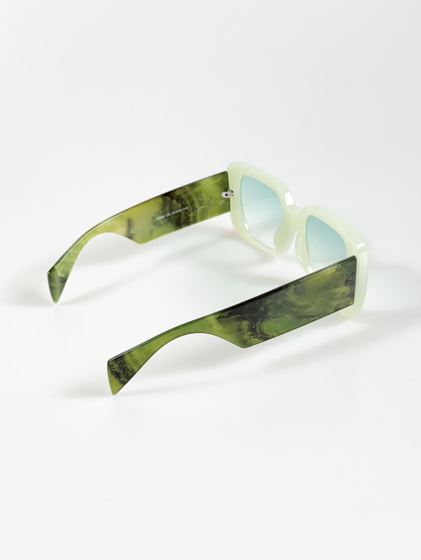 Mint Green Oversized Bold Square Tint Sunglasses