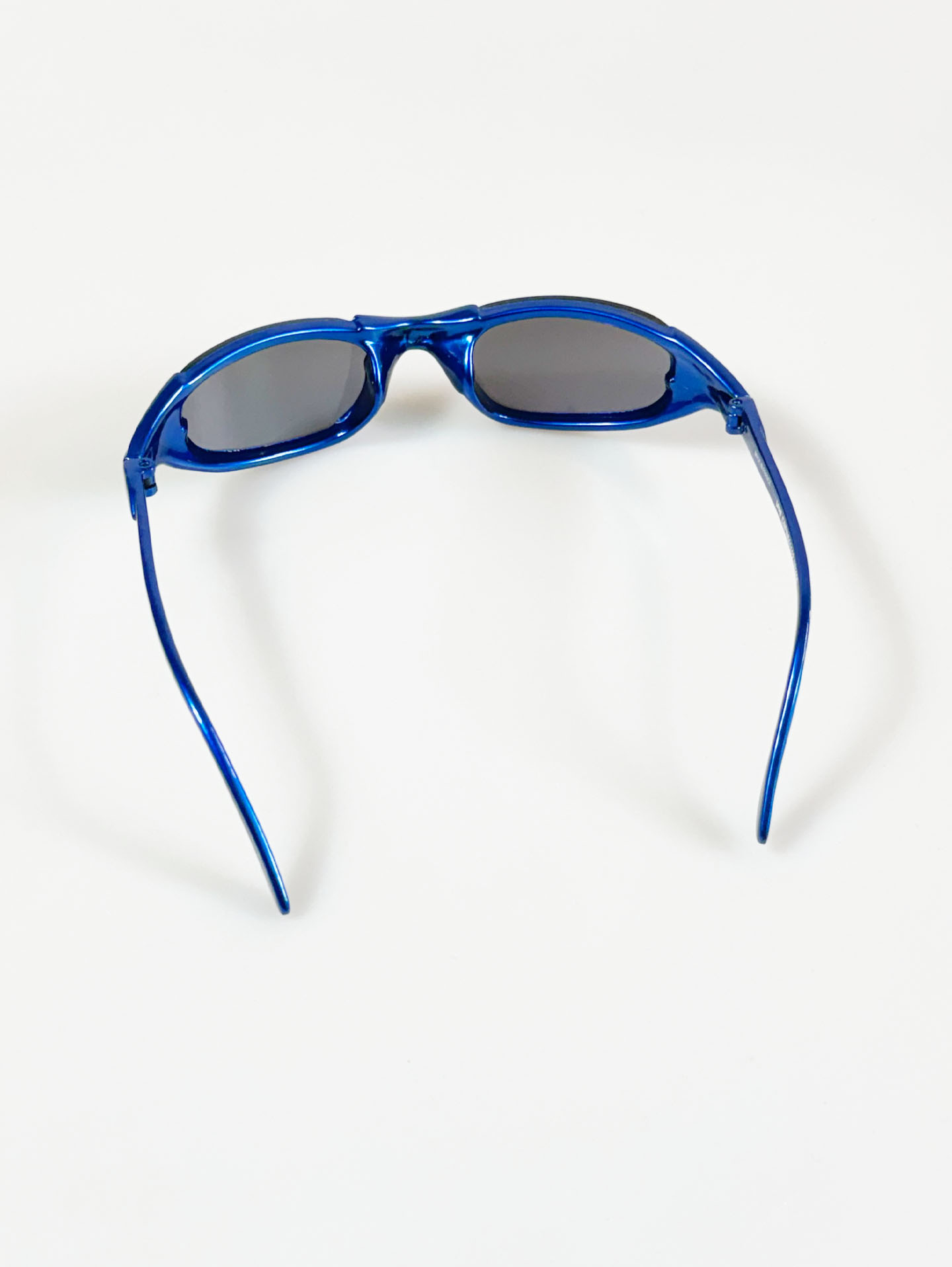 LEON Wraparound Blue Frame Sunglasses