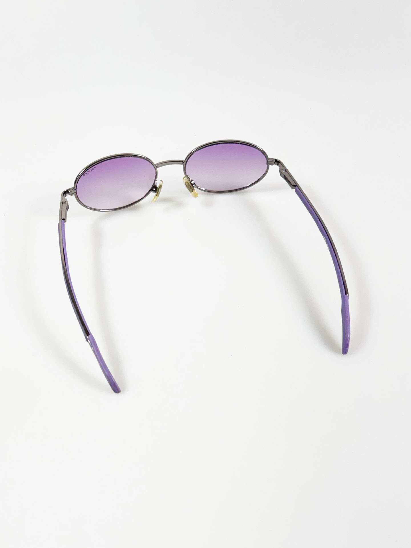 POLICE Gunmetal Slim Oval Tint Sunglasses