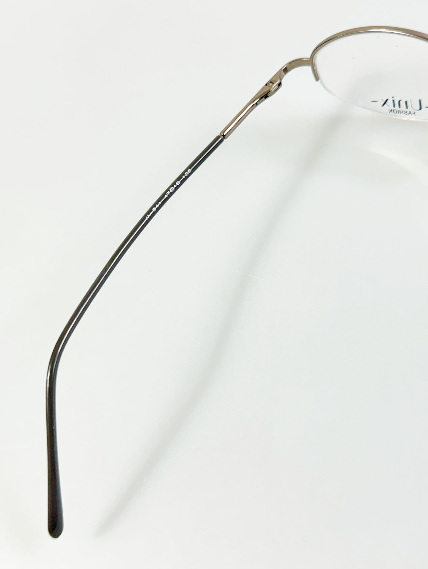 UNIX Half-Rim Silver-Gold Oval Metal Glasses