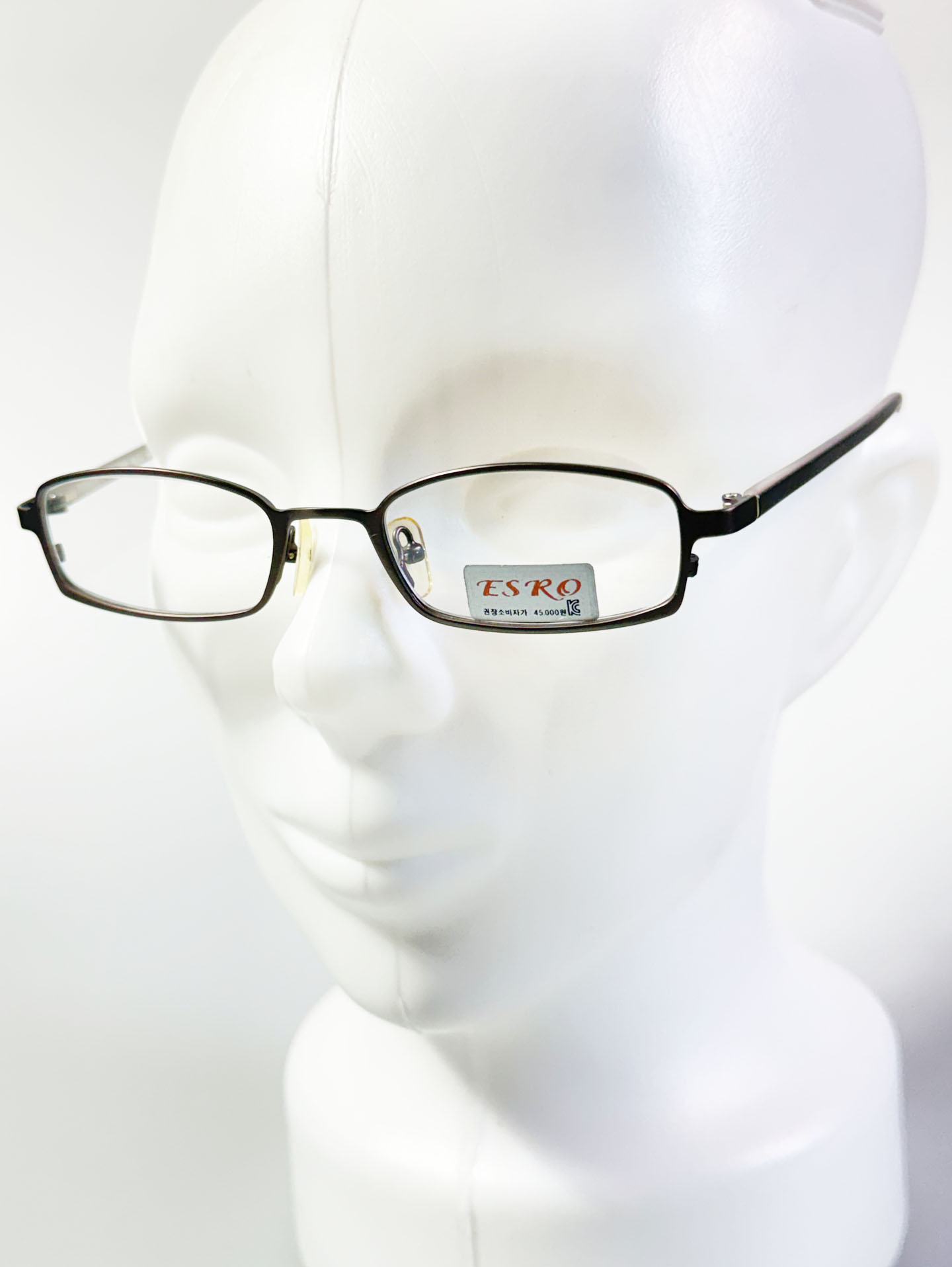 ESRO Slim Square Deep Brown Metal Glasses