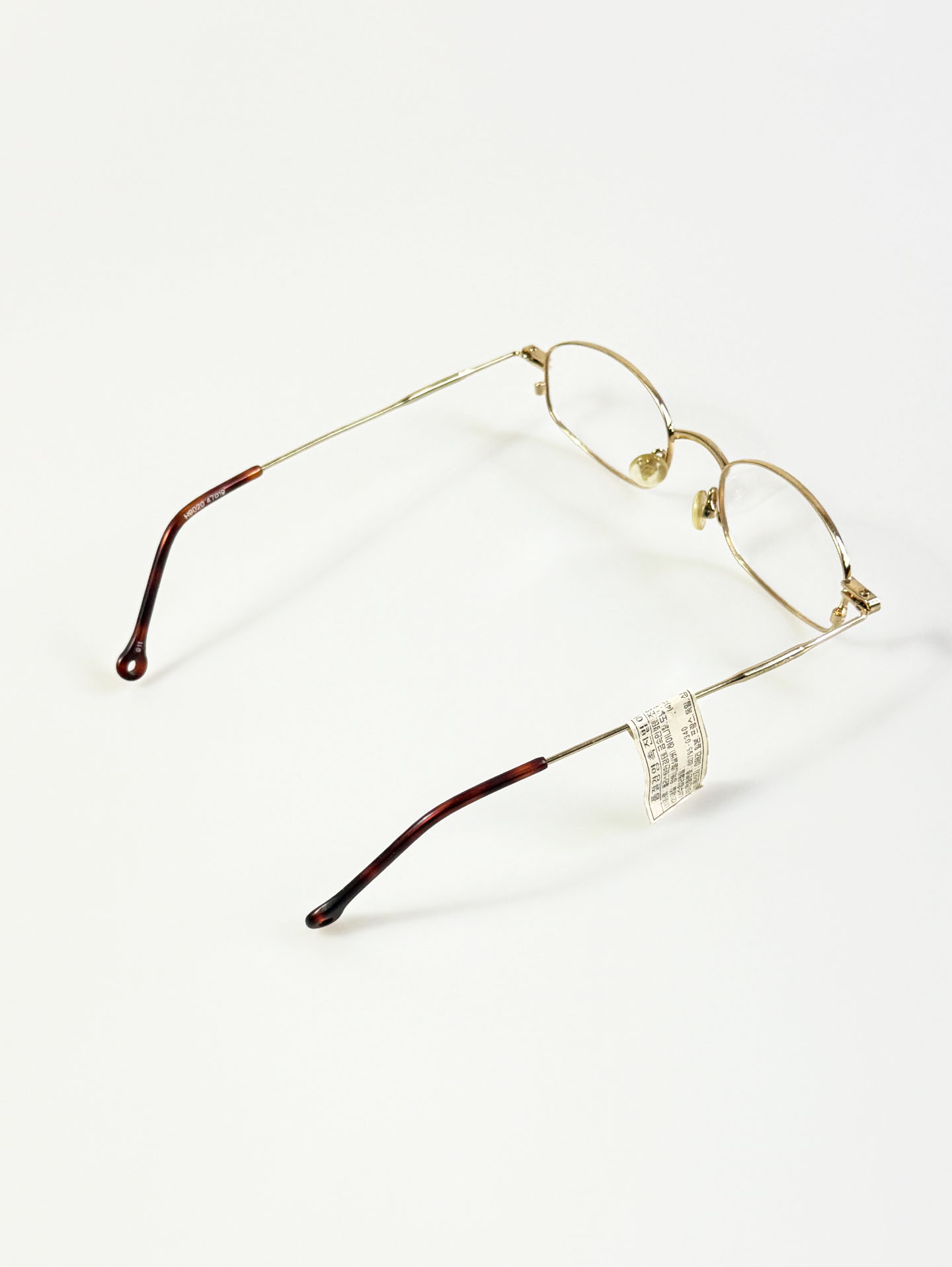 HANG TEN Gold Slim Oval Metal Frame Glasses