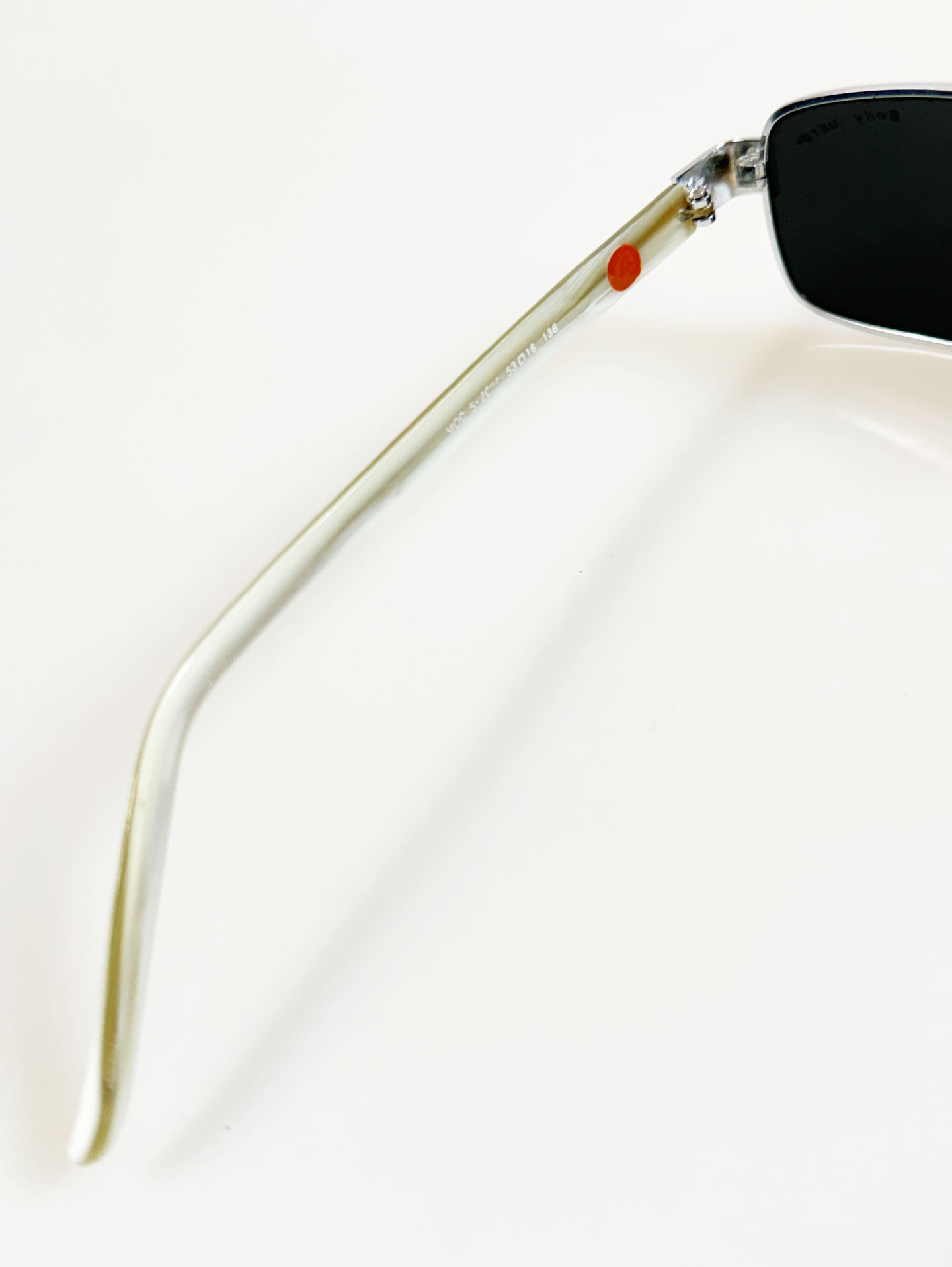 90's BODY GUARD Silver Slim Square Metal Sunglasses