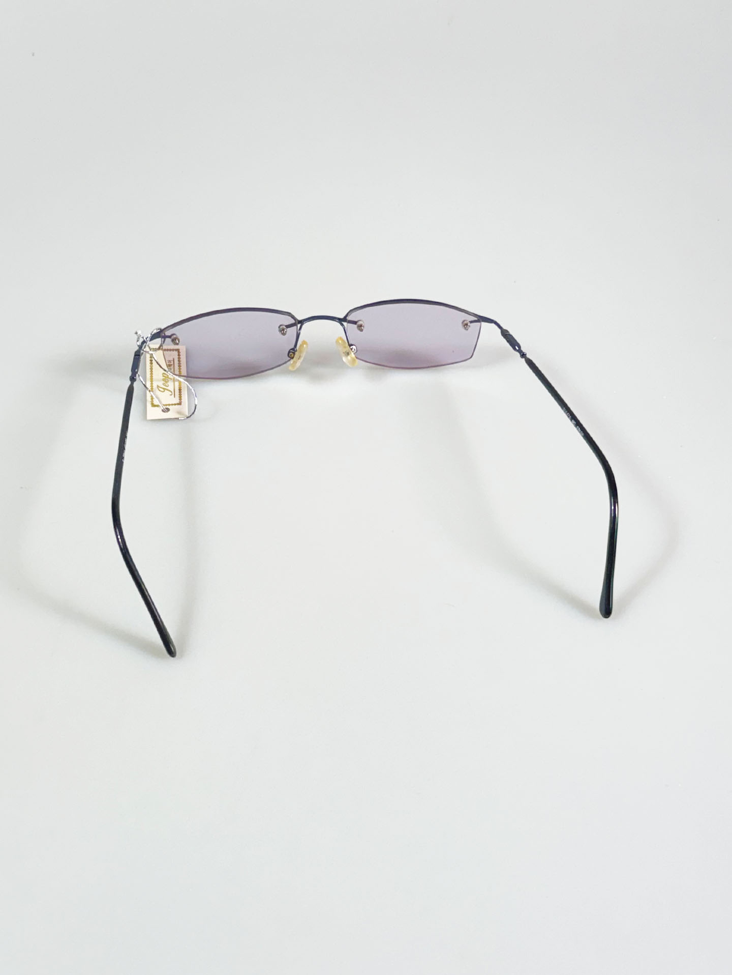 JEEP Deep Blue Semi-Rimless Square Metal Glasses