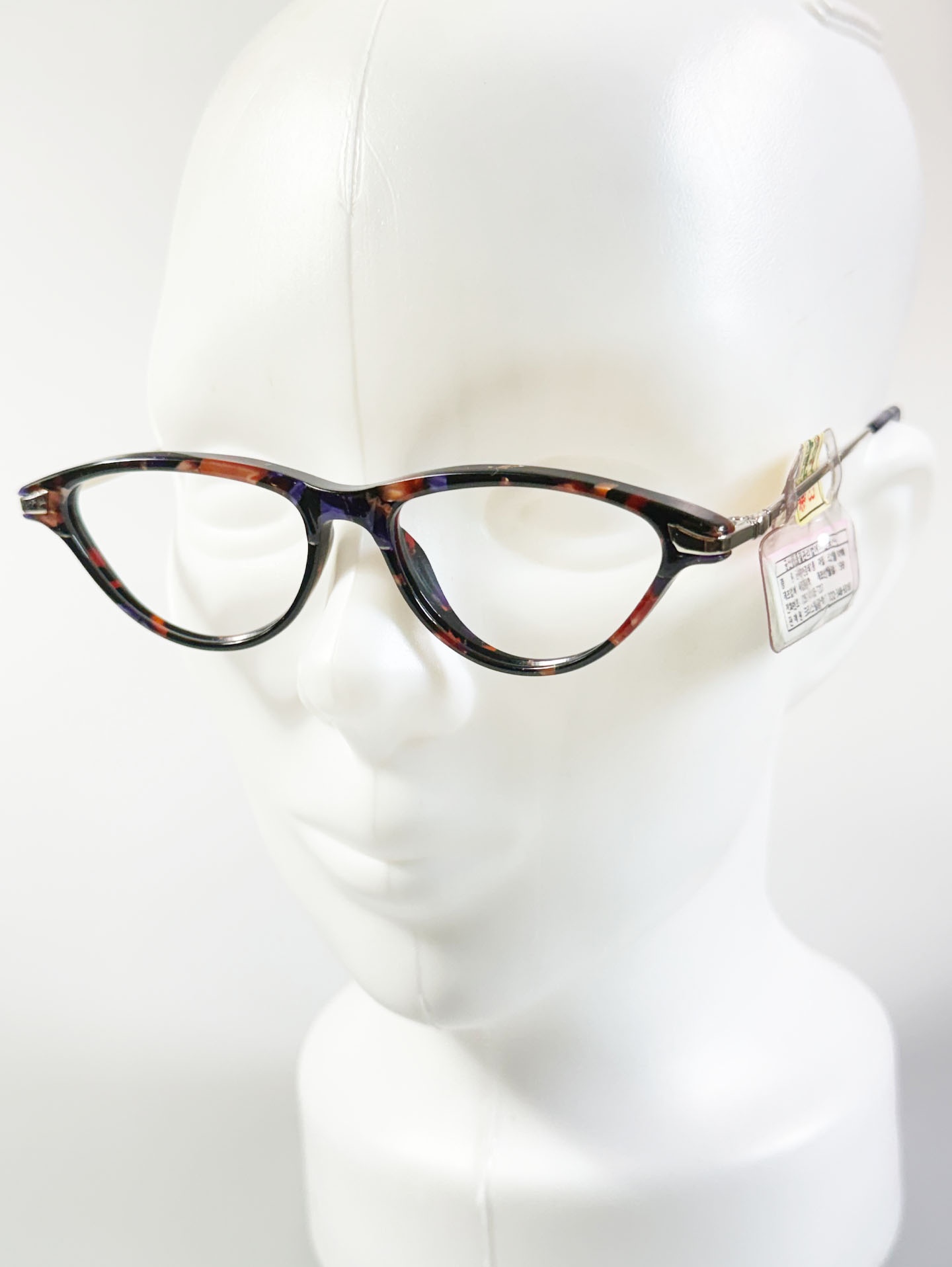 90's SEVA SCHAN Cat-Eye Horn-Rim Frame Glasses