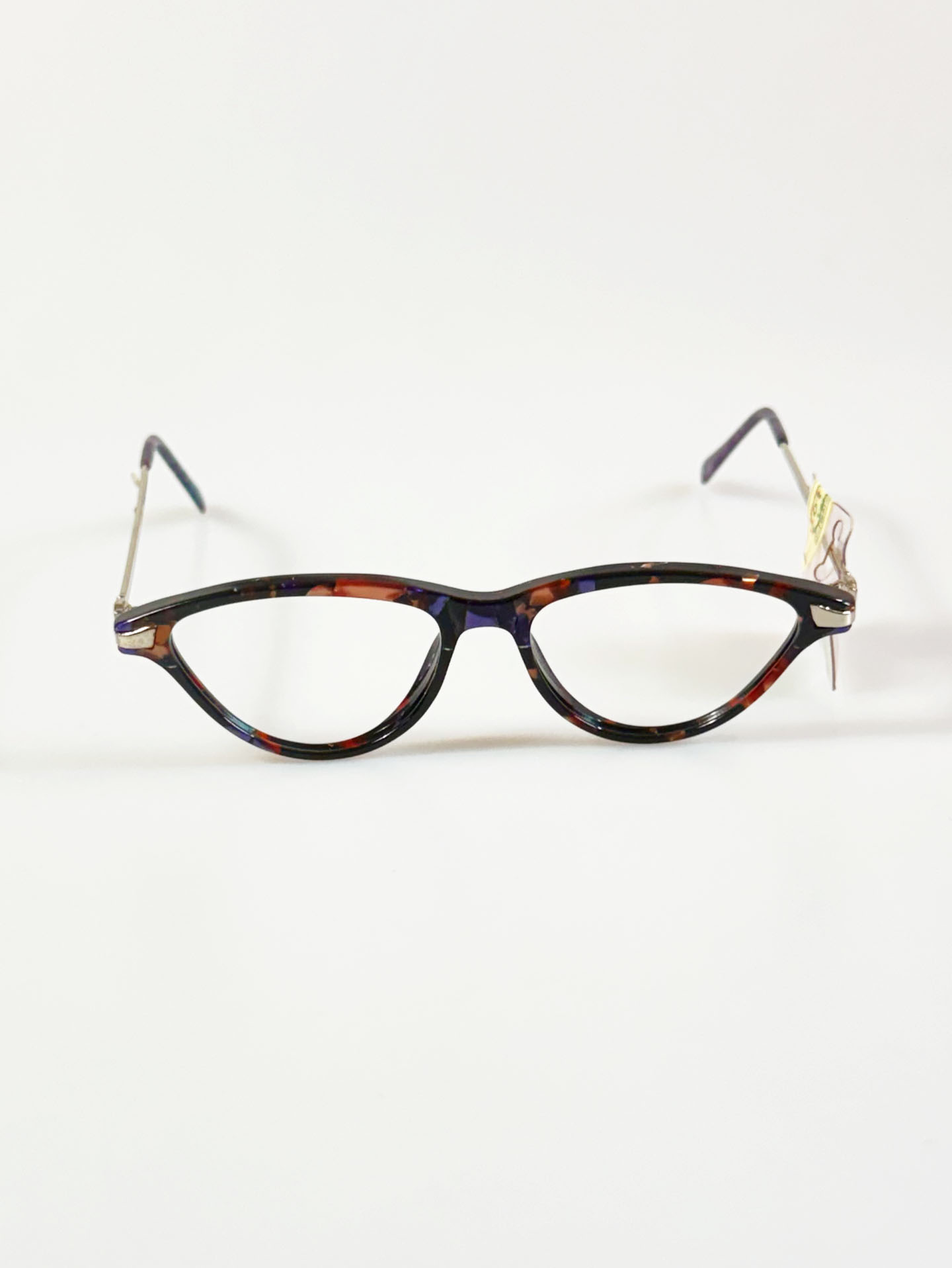 90's SEVA SCHAN Cat-Eye Horn-Rim Frame Glasses