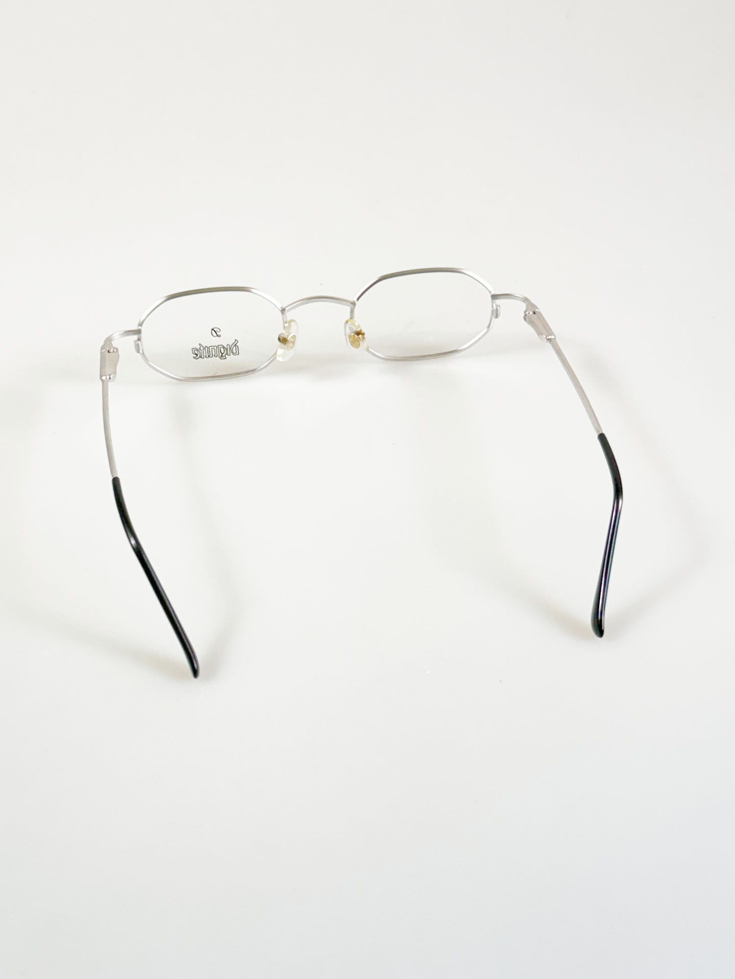 DIGNITE Silver Slim Oval Metal Glasses