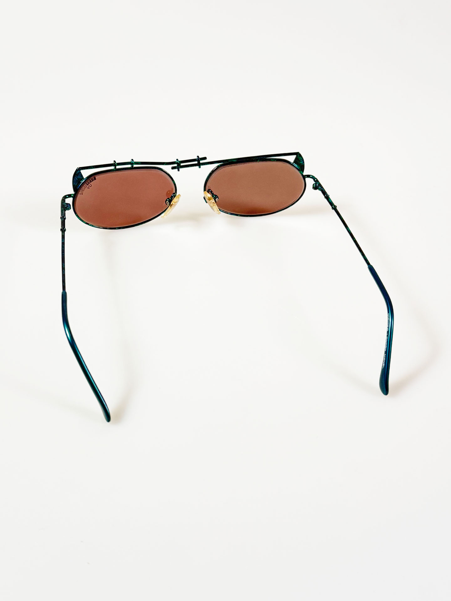 90's MICHIKO LONDON Iridescent Double Bridge Sunglasses / 3 Colors