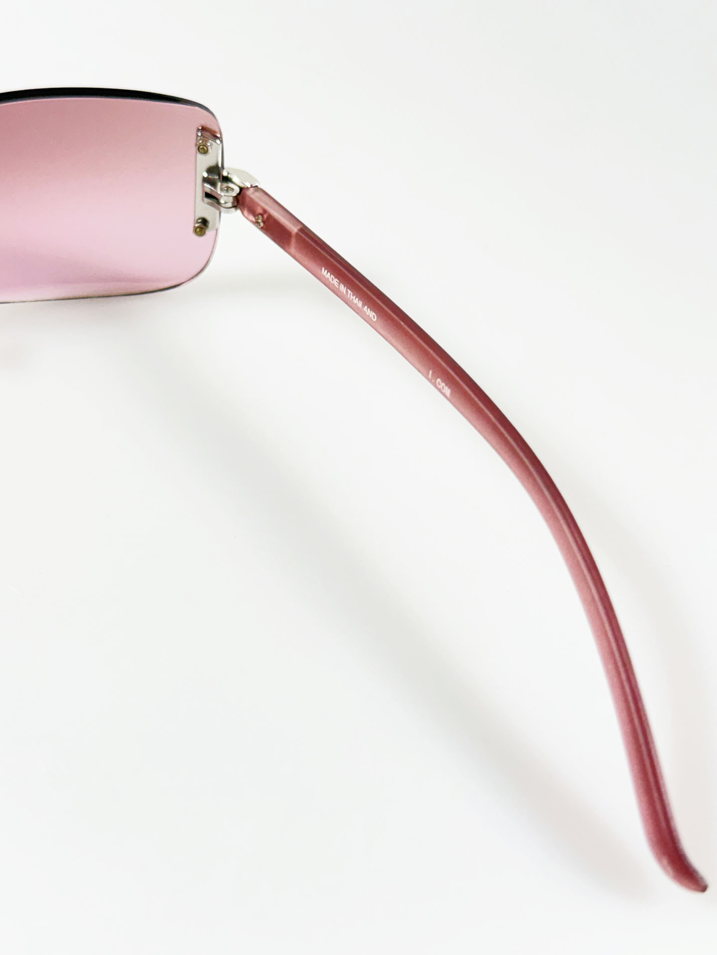 I.COM Rimless Square Metal Tint Sunglasses