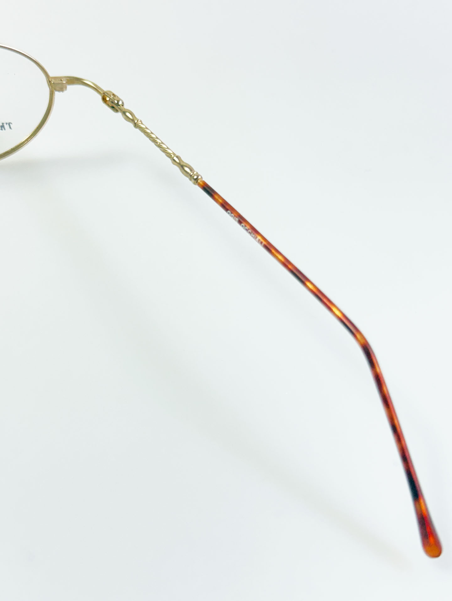OGIS OCCHIALI Gold Slim Oval Metal Glasses