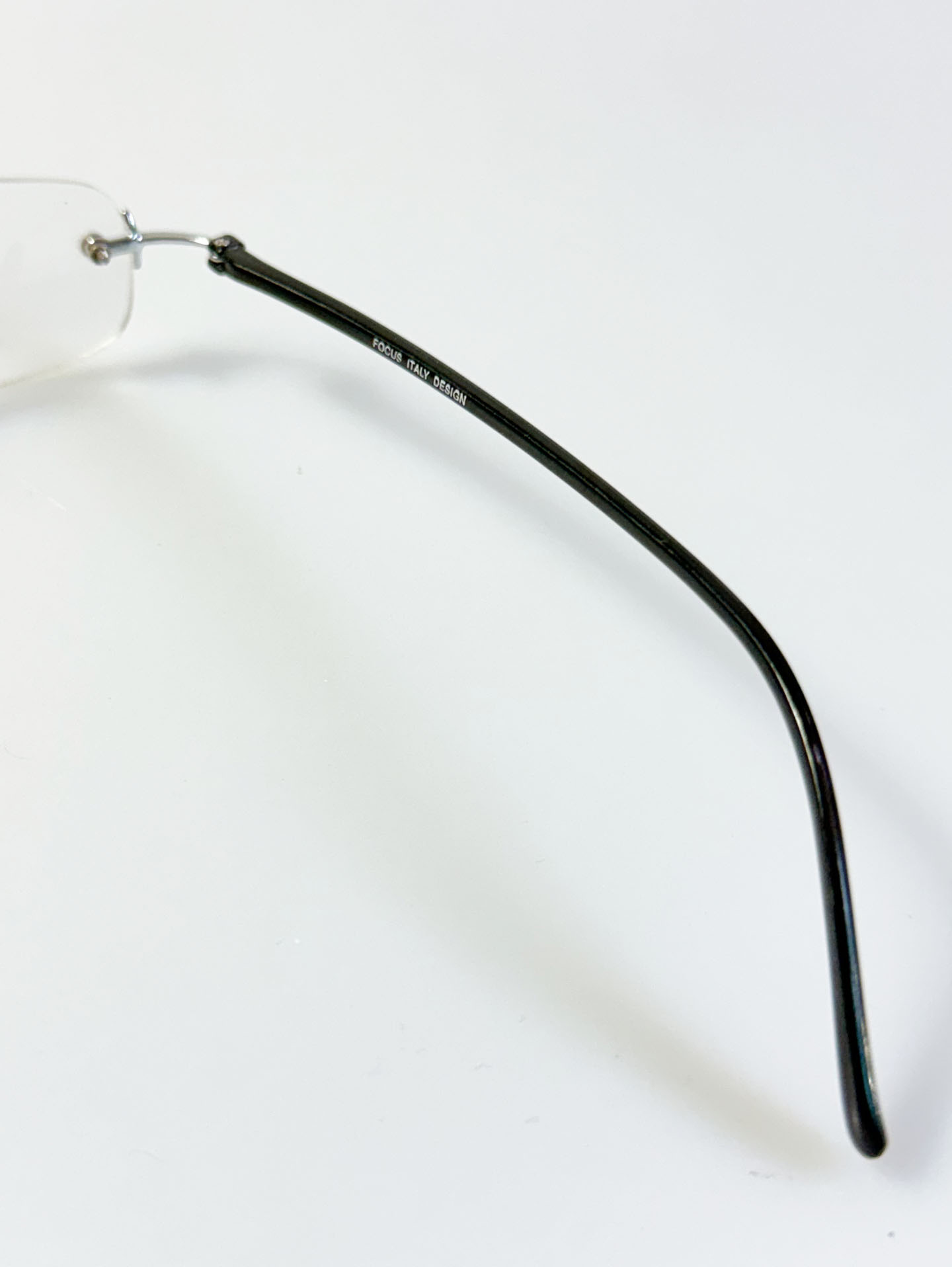 90's FOCUS Rimless Square Metal Frame Glasses