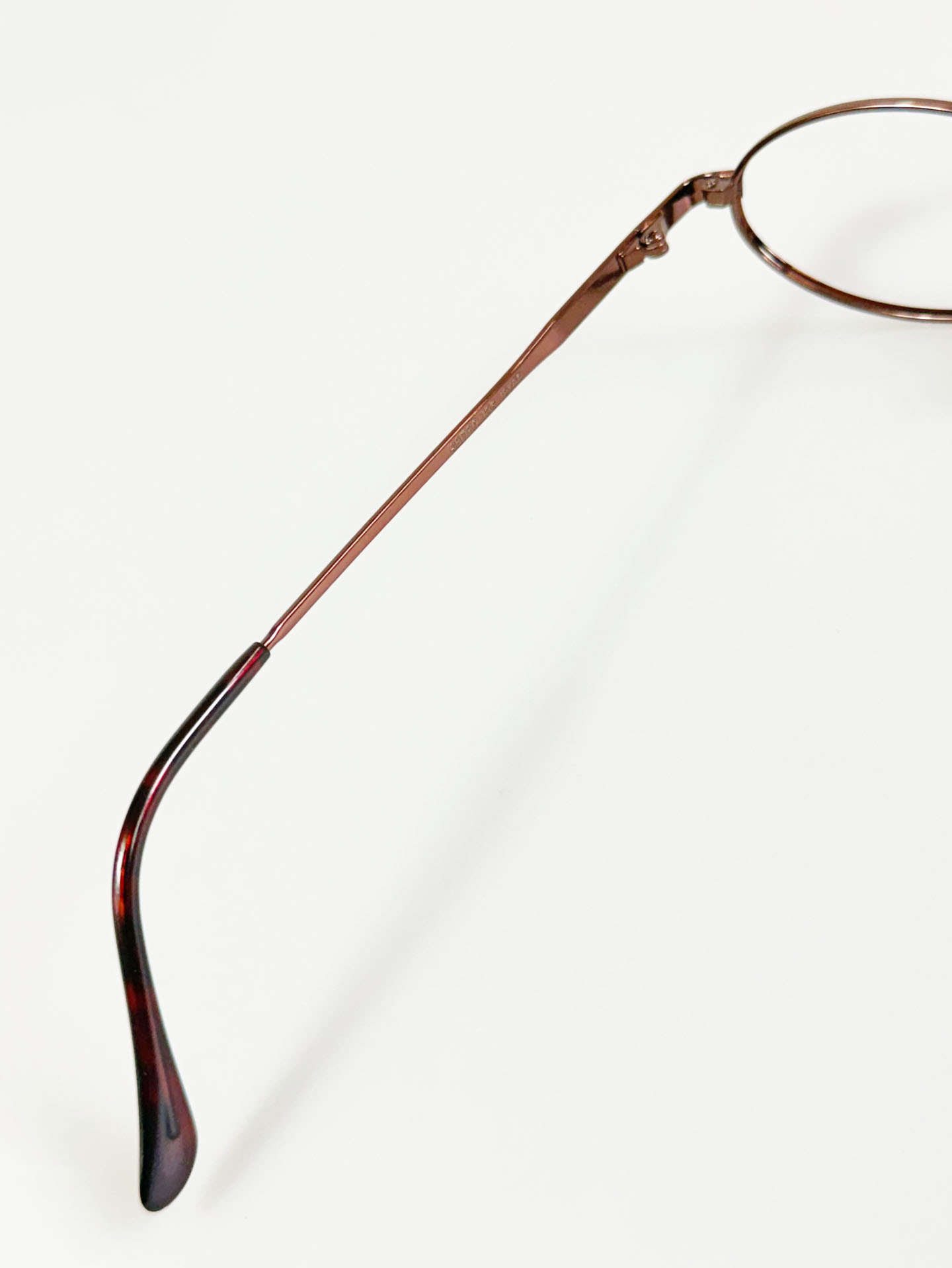 90’s BARHOMAN Brown Metal Oval Frame Glasses