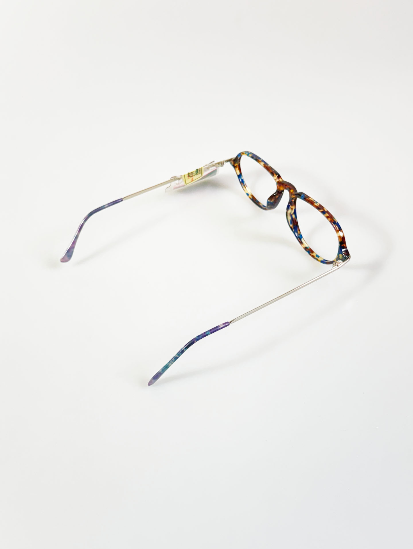 90's SEVA SCHAN Square Horn-Rim Frame Glasses