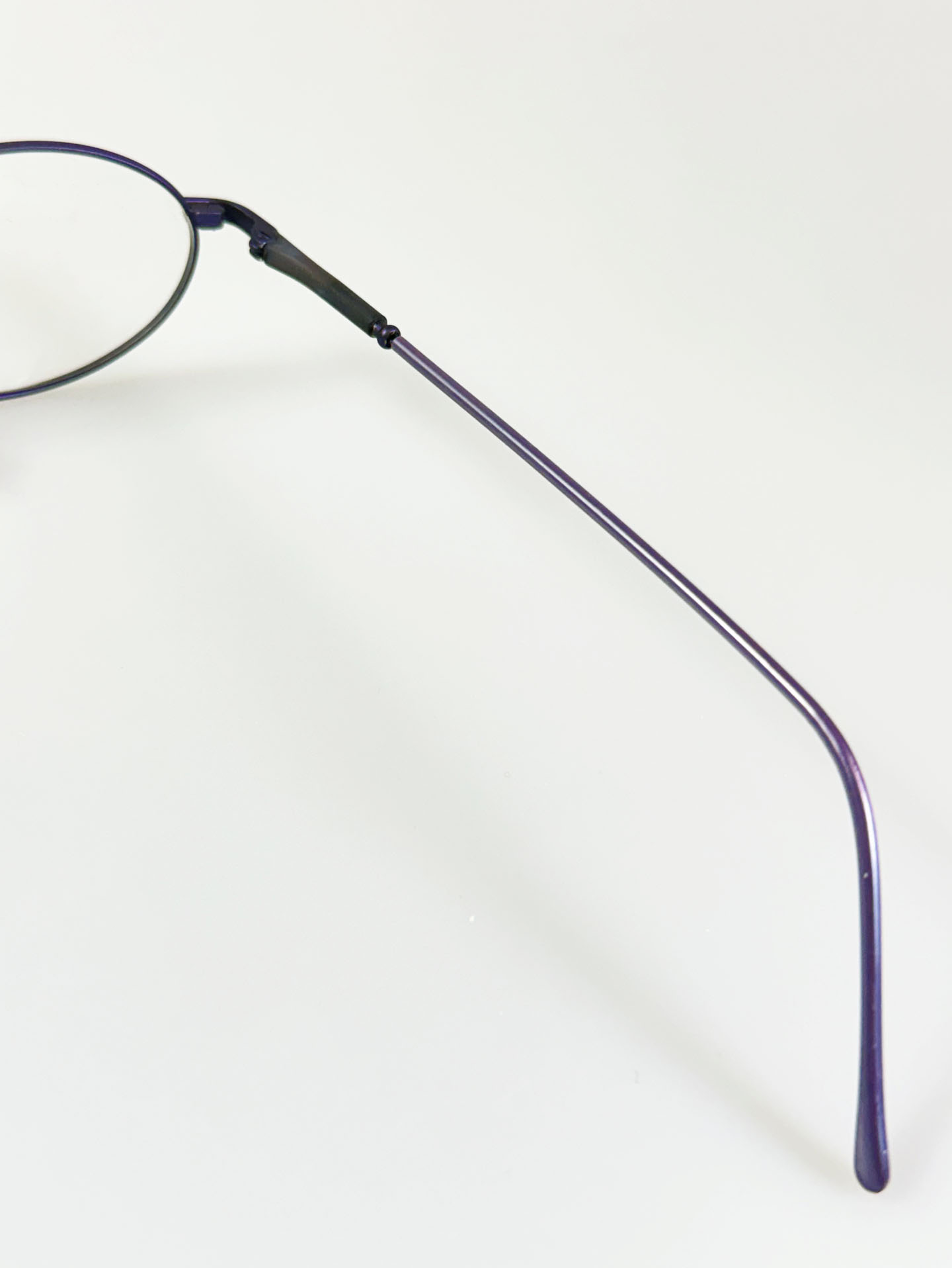 Vikings Slim Oval Purple Metal Frame Glasses