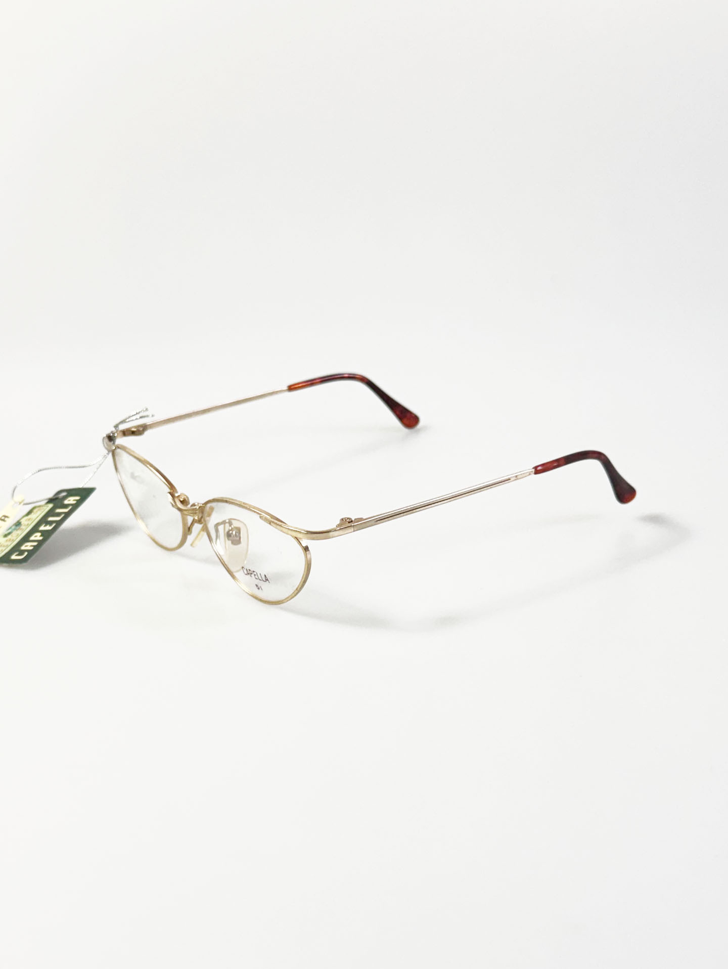 90's CAPELLA Gold Wellington Metal Frame Glasses