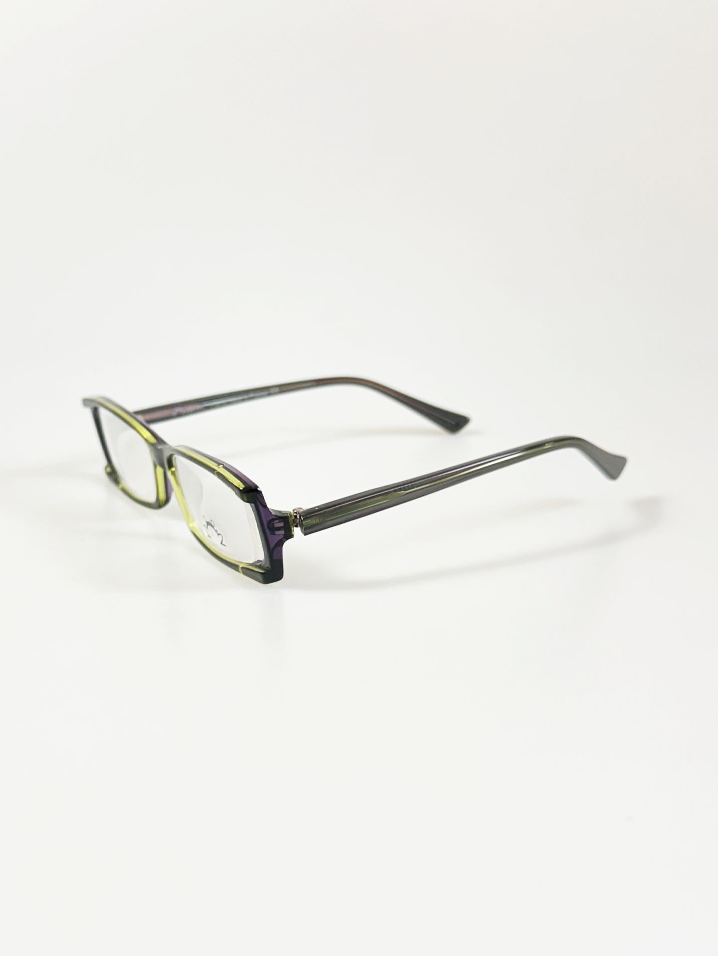 Eye'DC Smoky Square Horn-Rim Glasses