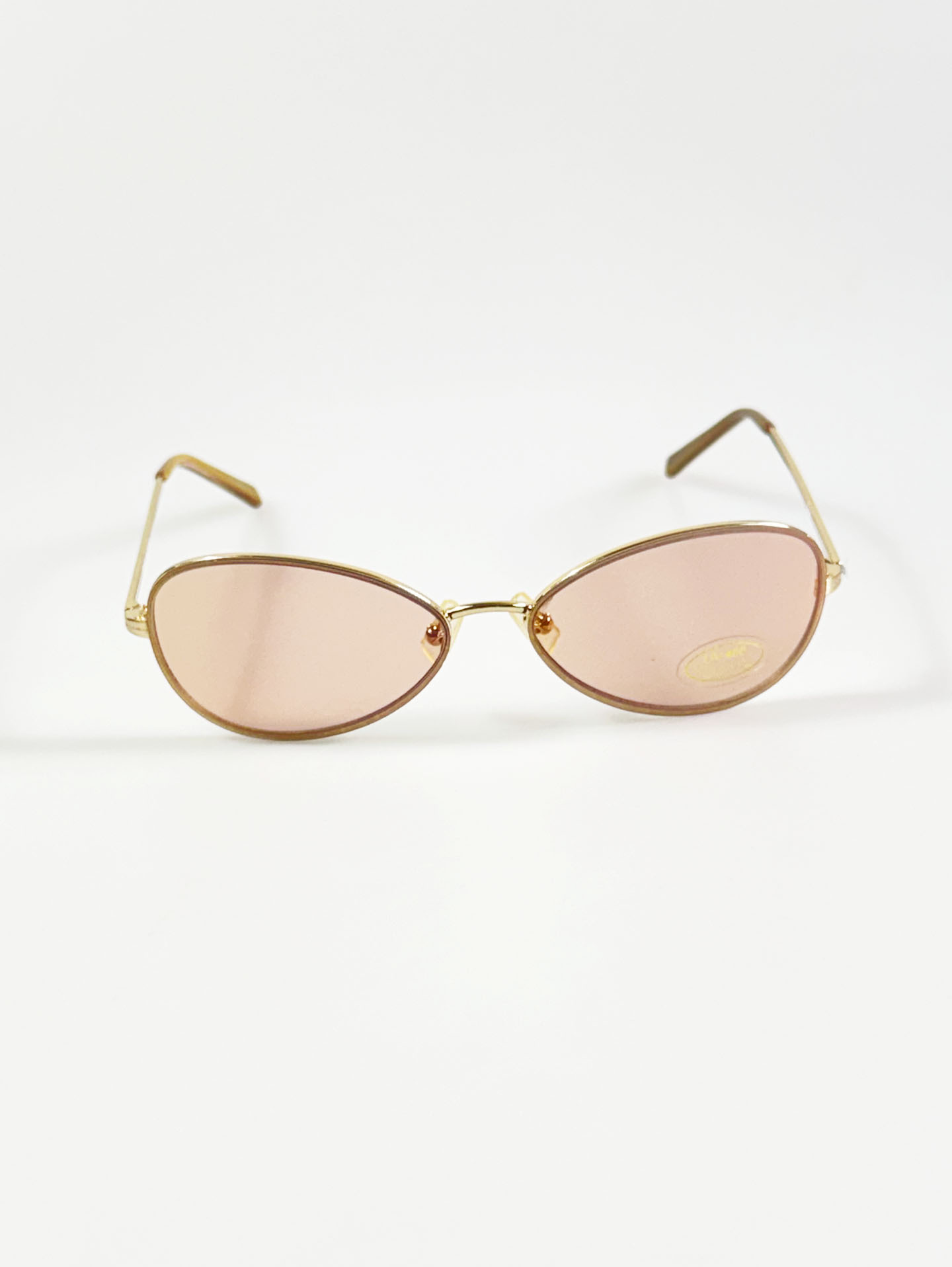 IXRON Rimless Cat-Eye Metal Tint Sunglasses