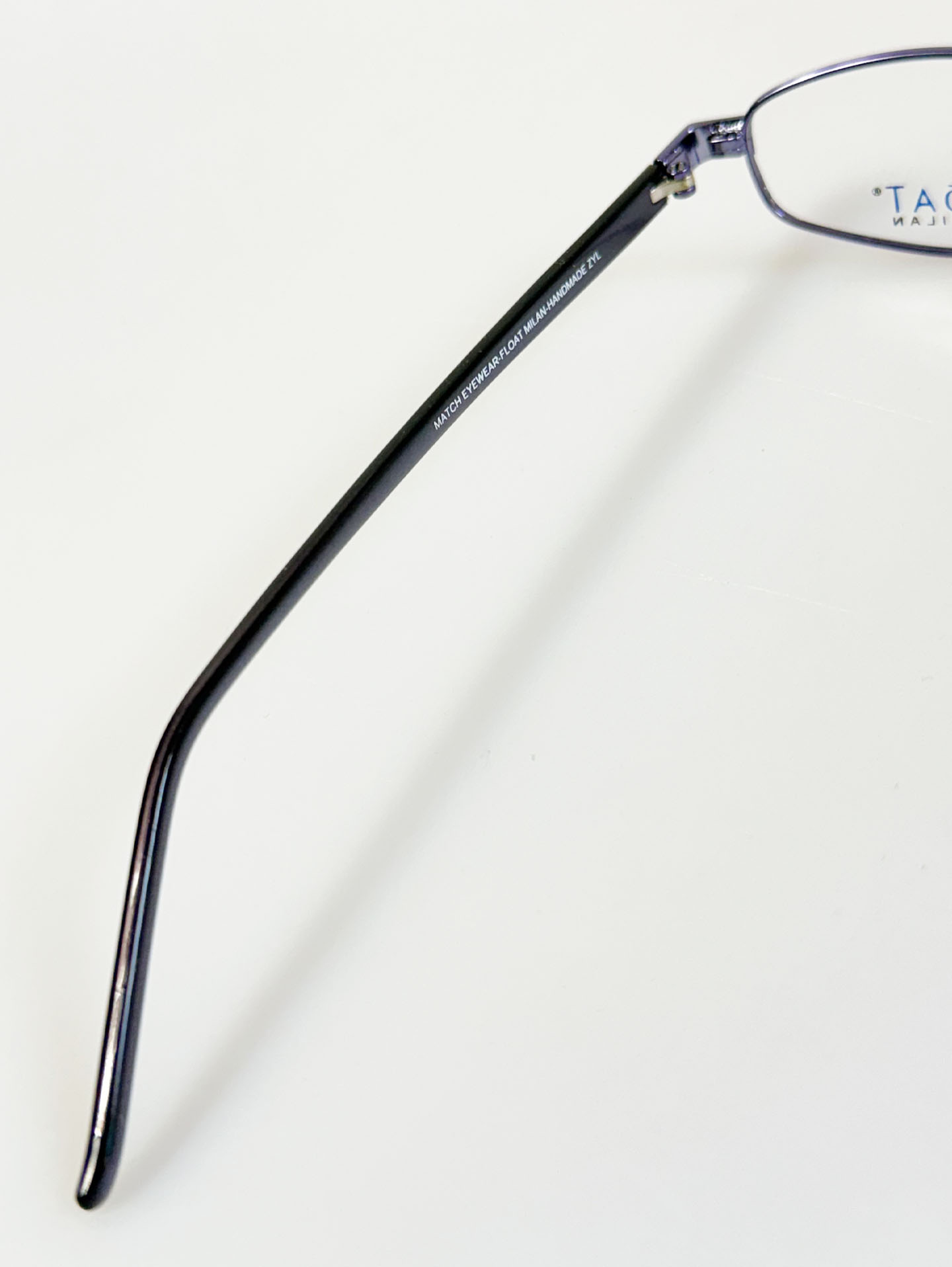 FLOAT MILAN Purple Slim Oval Metal Frame Glasses