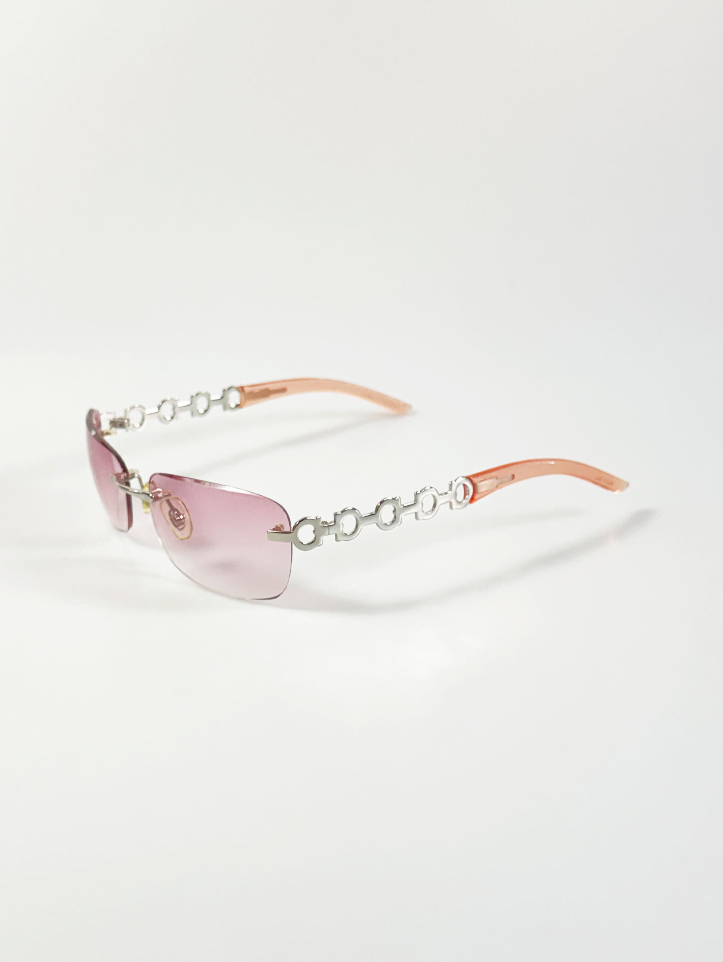 CAPRIO Rimless Square Metal Tint Sunglasses