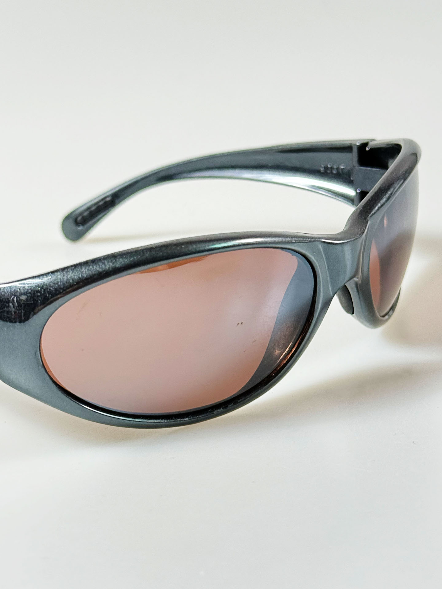 BLOC Charcoal Wraparound Oval Tint Sunglasses