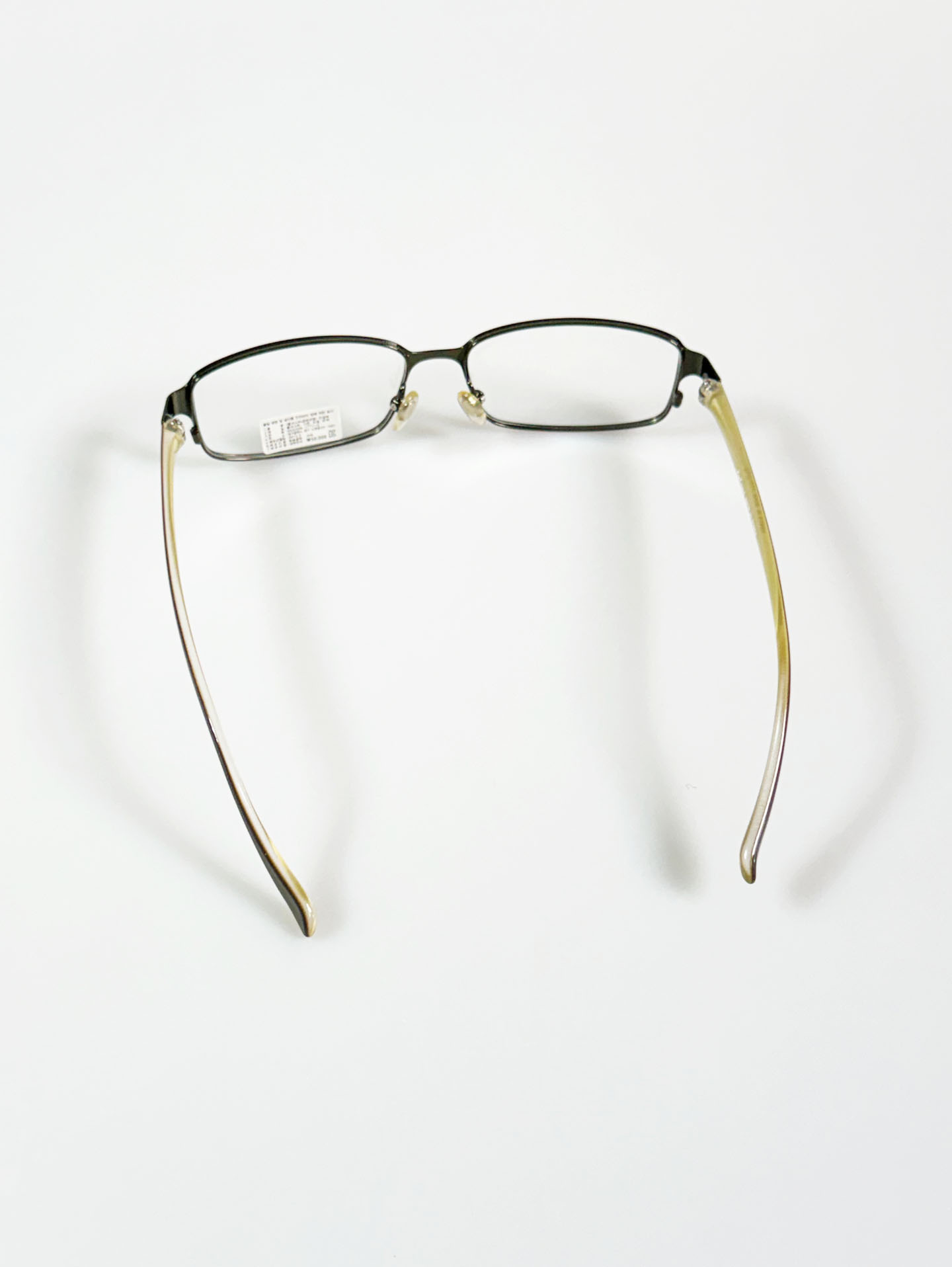 EPILOGUE Slim Metal Square Frame Glasses