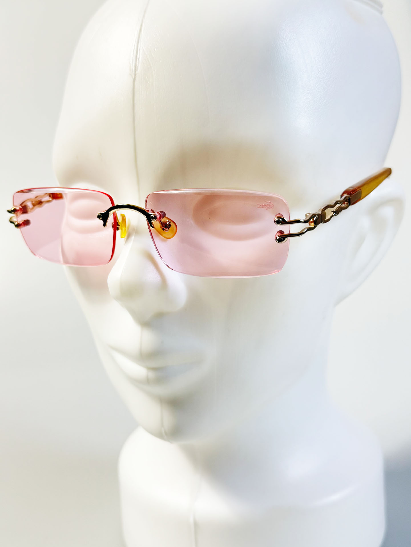 90's CROCOKIDS Rimless Square Tint Sunglasses