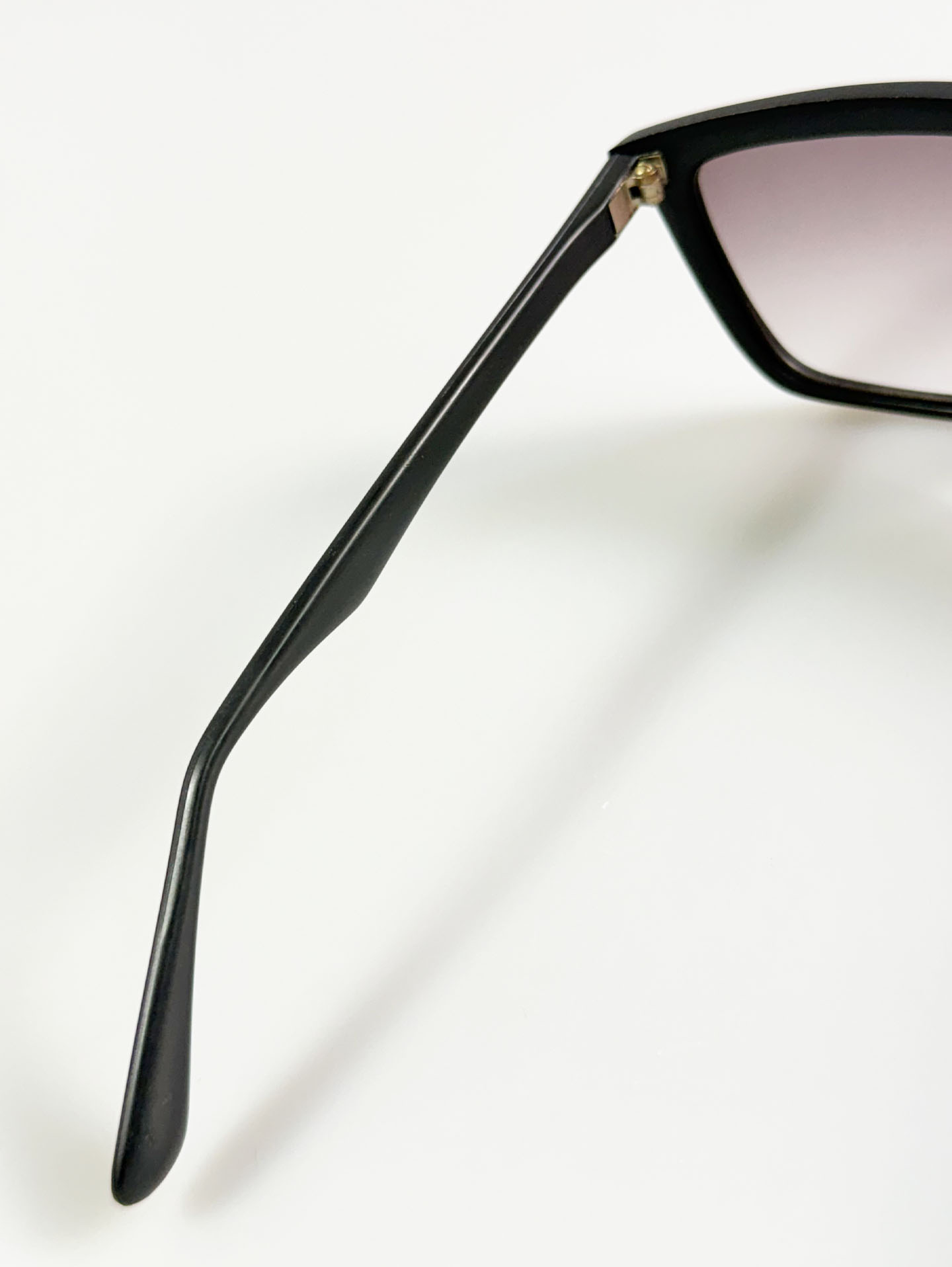 90's TECH Square Wrap-Style Matte Black Frame Sunglasses