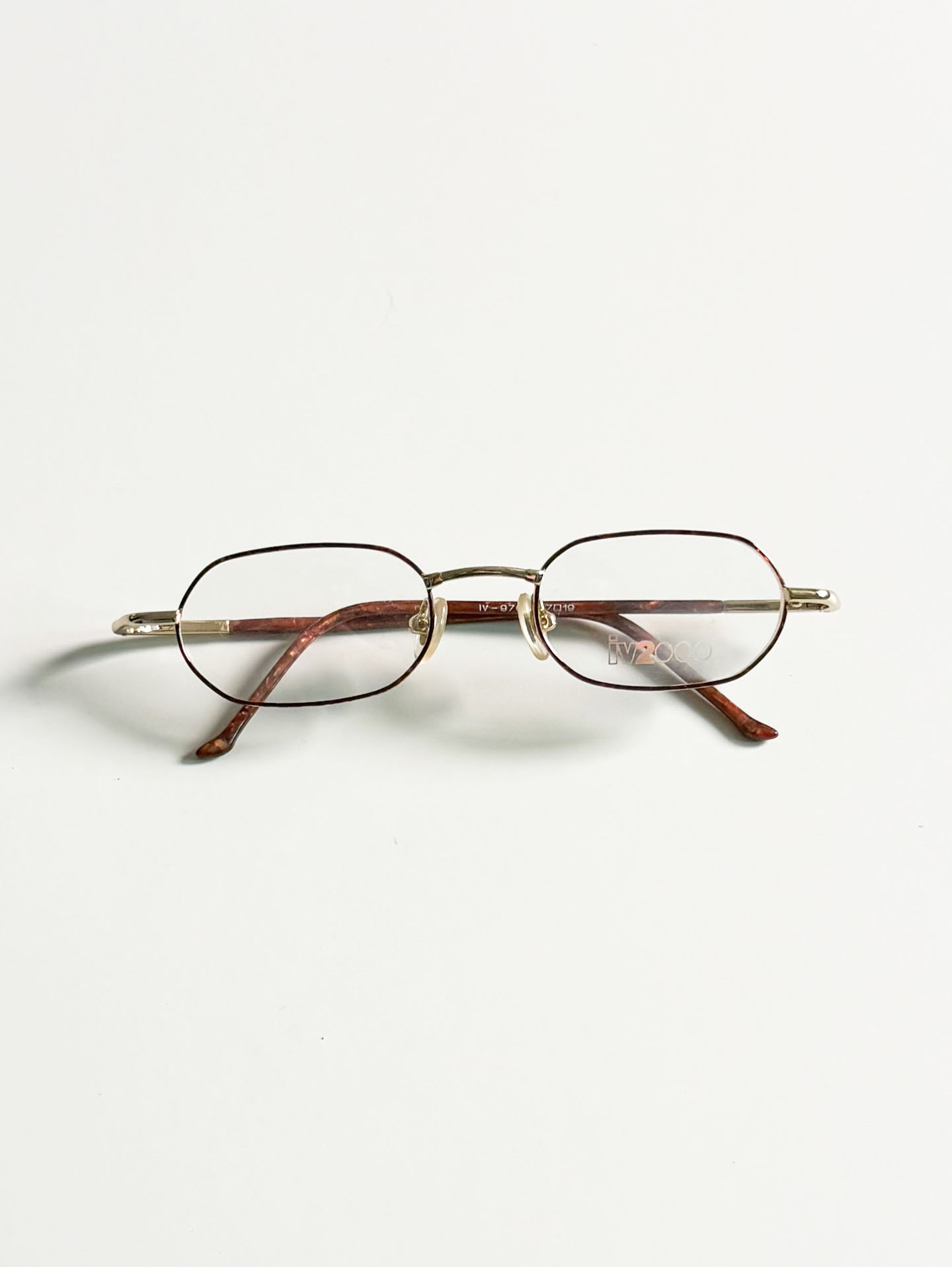 IV2000 Slim Square Combi Metal Frame Glasses