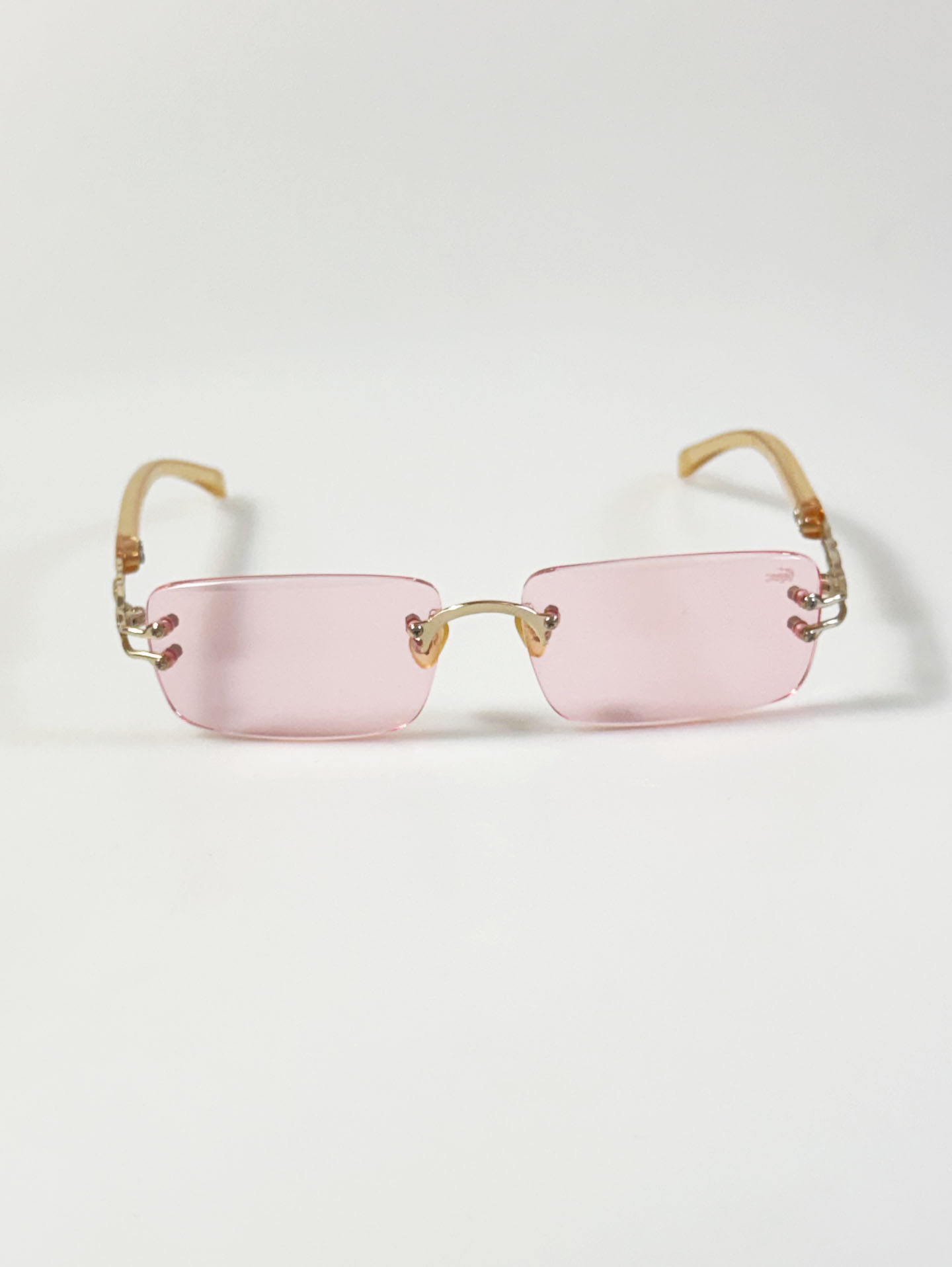 90's CROCOKIDS Rimless Square Tint Sunglasses