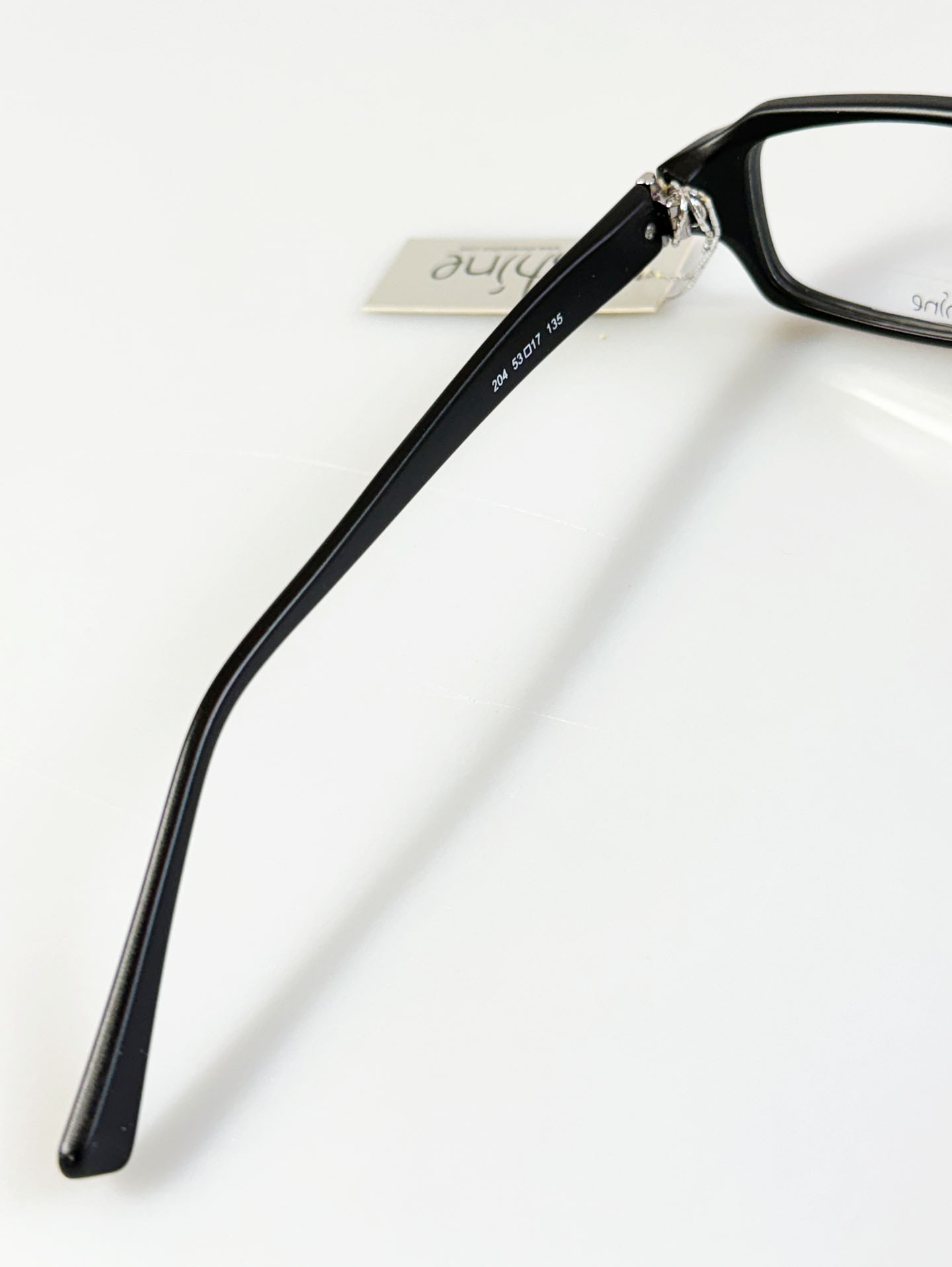 SHINE Matte Black Square Horn-Rim Glasses