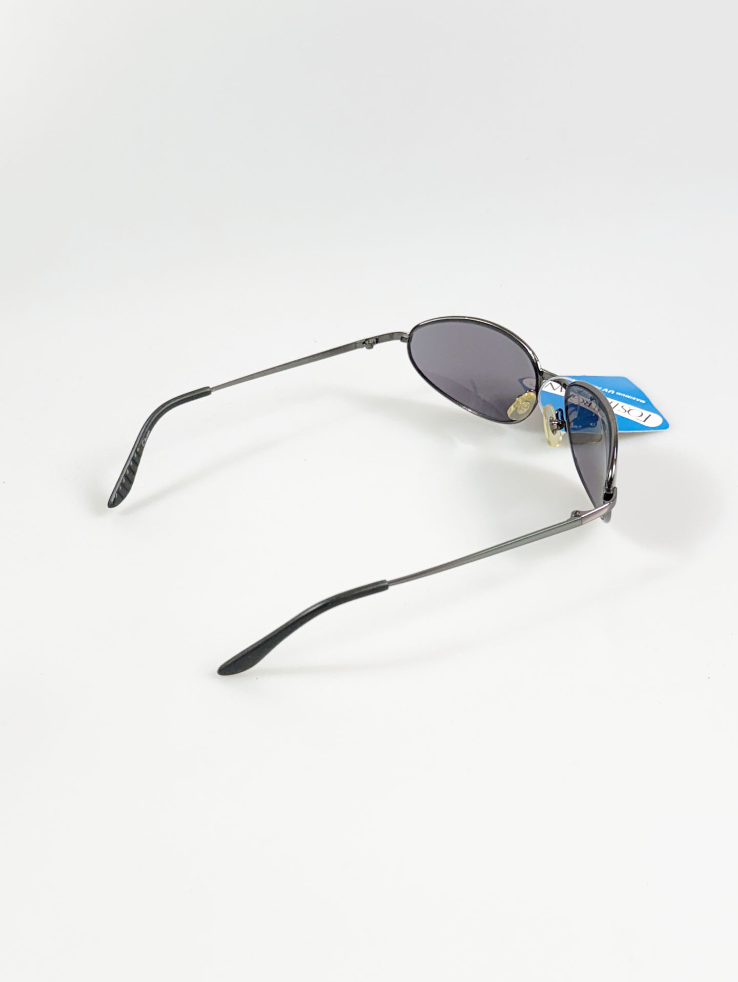 FOSTER GRANT Gunmetal Slim Oval Sunglasses