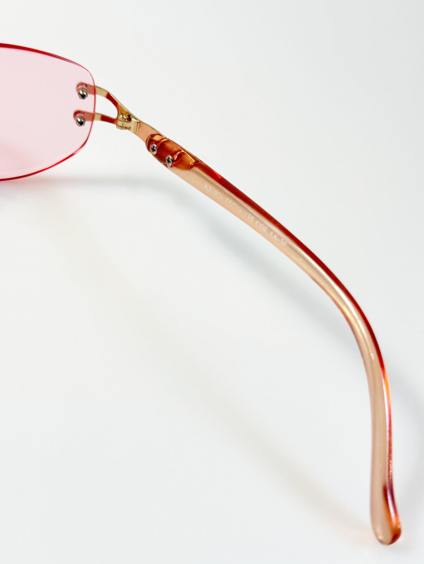 90's CROCOKIDS Rimless Oval Metal Tint Sunglasses