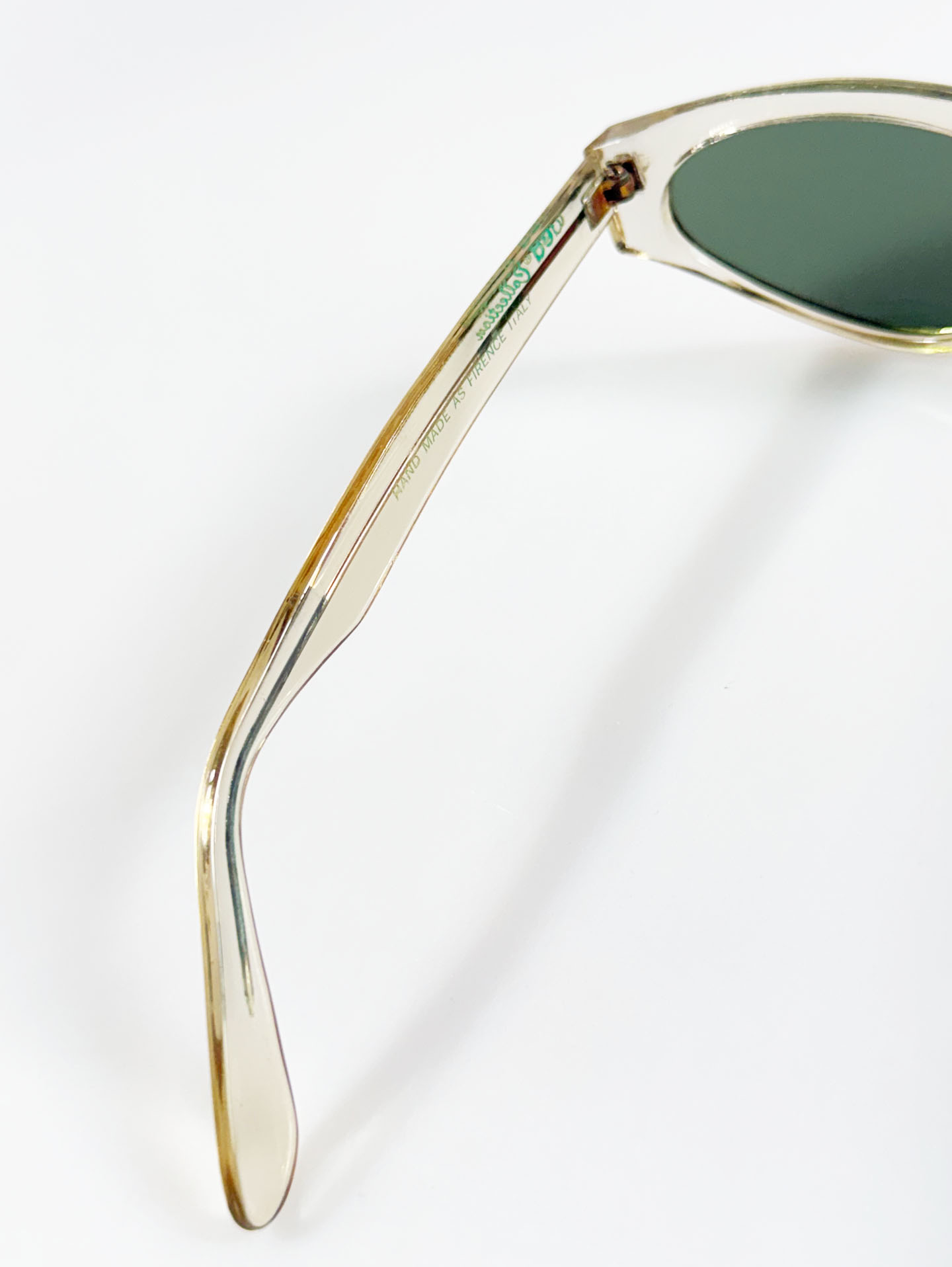 90's IDEA COLLECTION Clear Acetate Cat-Eye Sunglasses