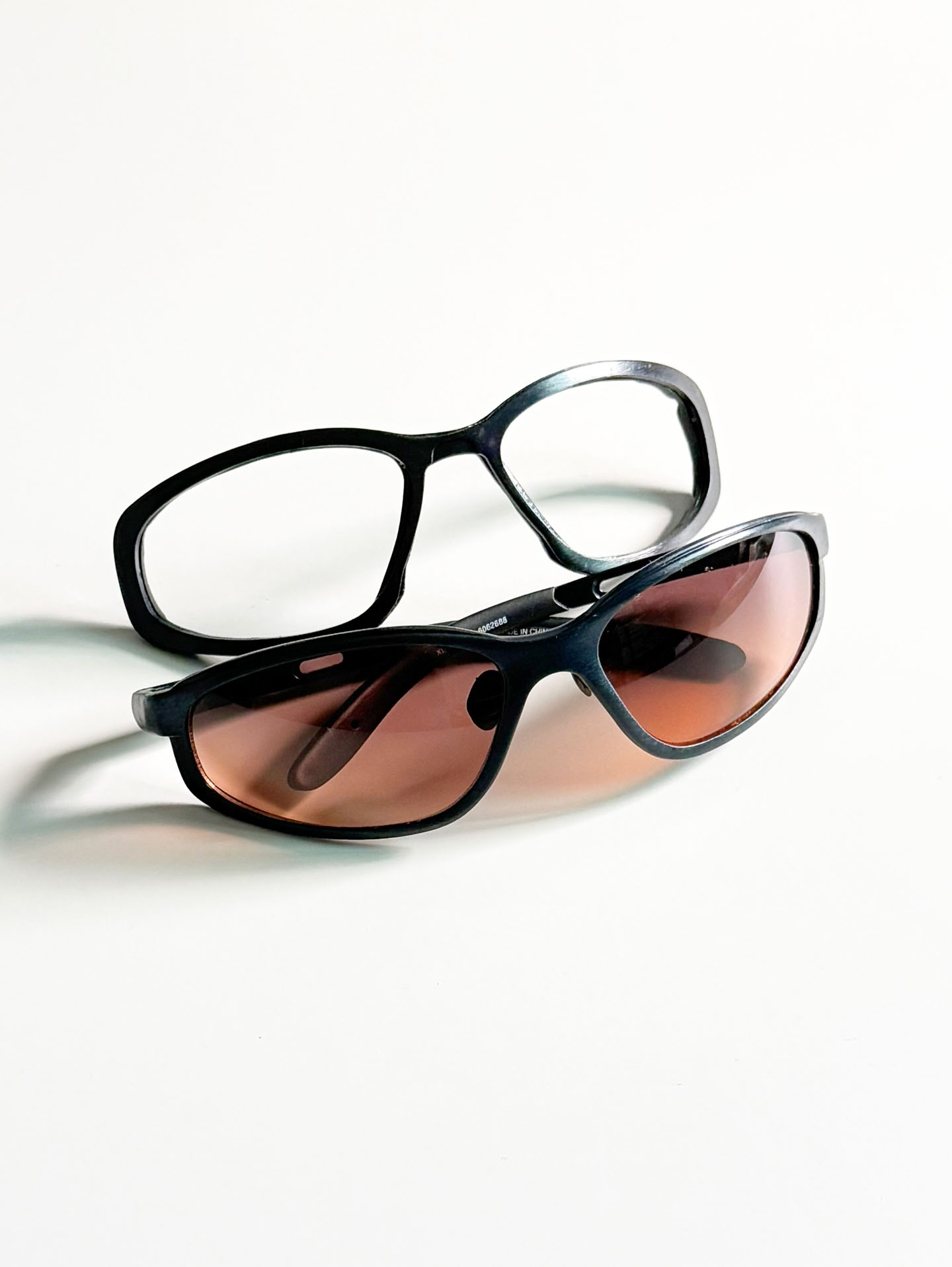 WILEY X Wraparound Metal Frame Magnetic Insert Tint Sunglasses