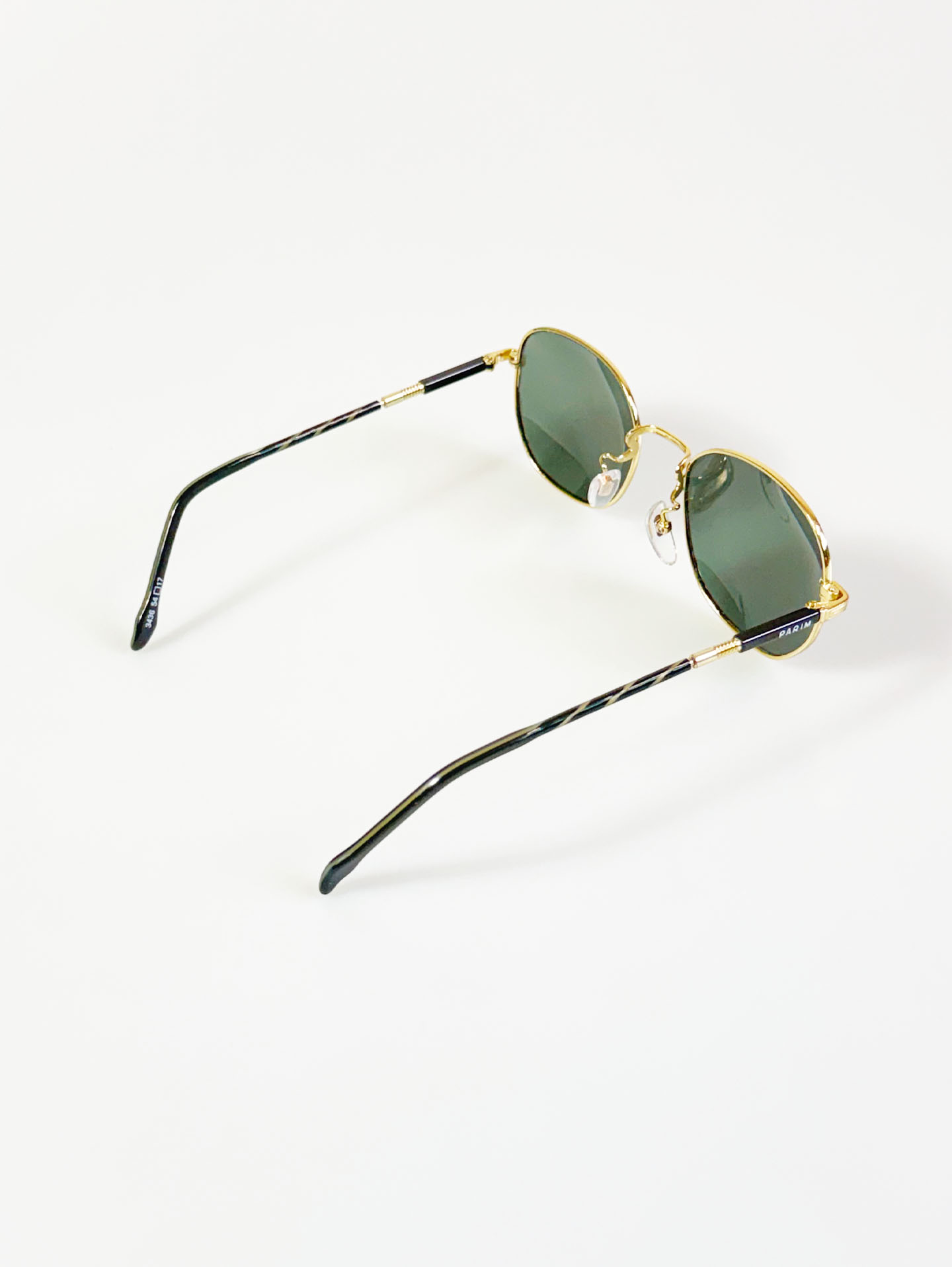 90’s Gold Metal Slim Square Frame Sunglasses