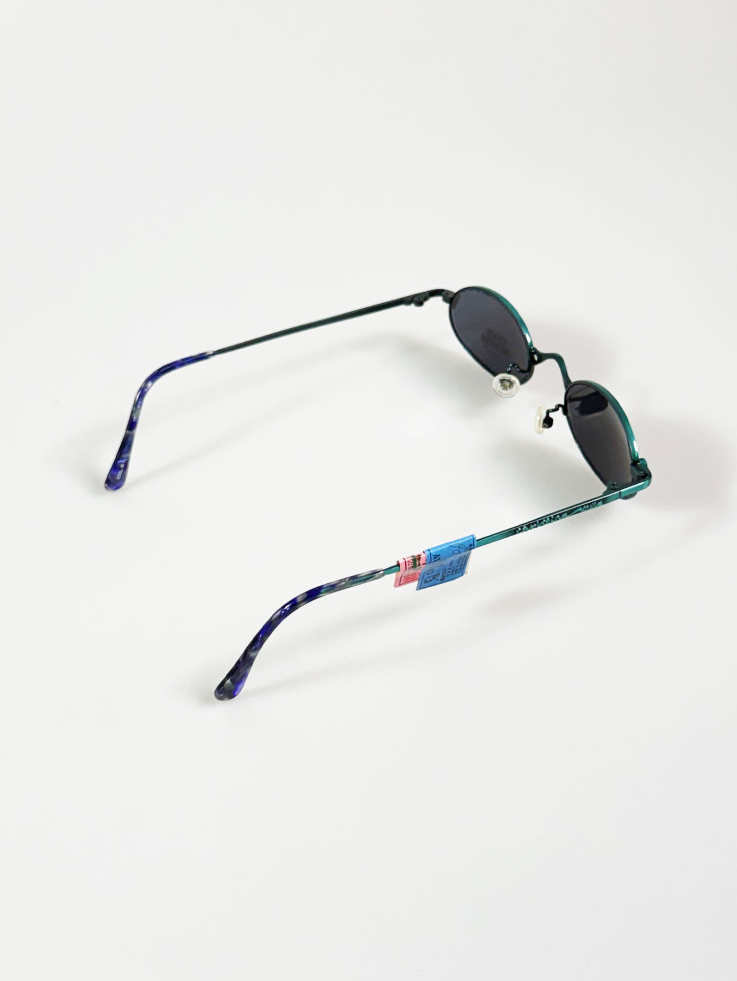 90's Christian Kevin Slim Oval Metal Frame Sunglasses