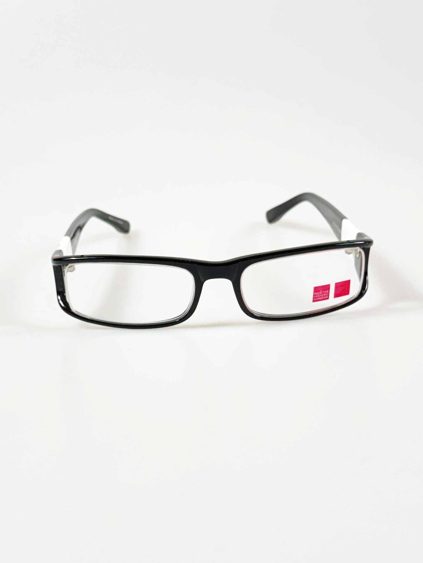 MARITHÉ + FRANÇOIS GIRBAUD Black Square Horn-Rim Glasses