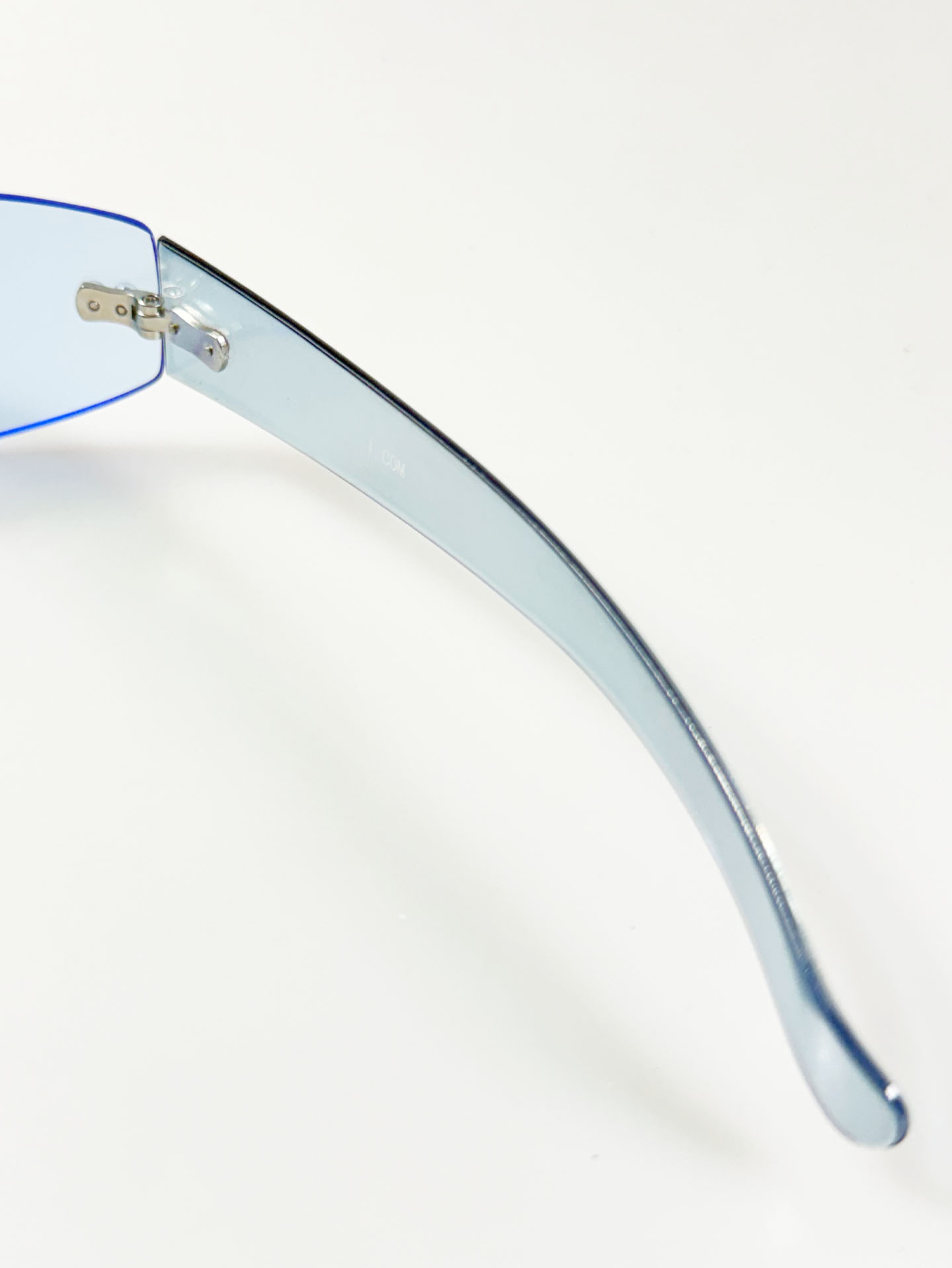 I.COM Rimless Wraparound Square Tint Sunglasses