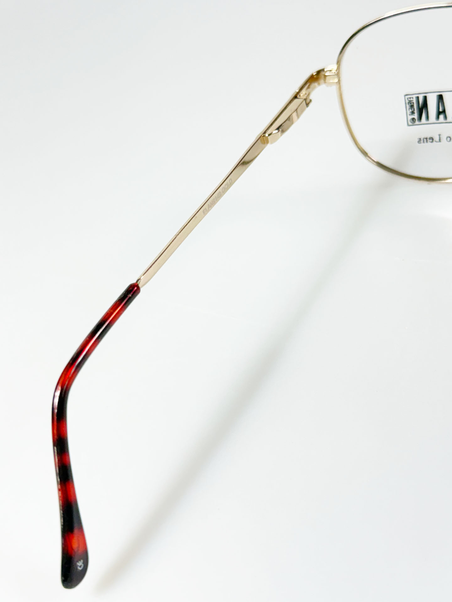 90's ELAN Gold Double-Bridge Aviator Metal Glasses