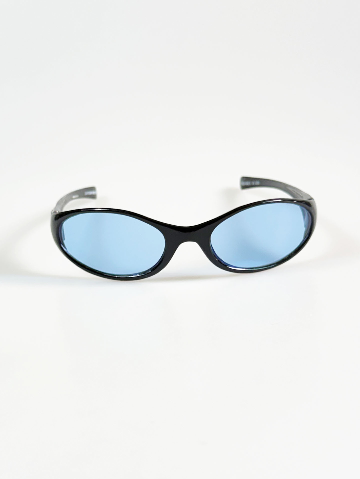 90's OXYGEN Black Wraparound Oval Tint Sunglasses