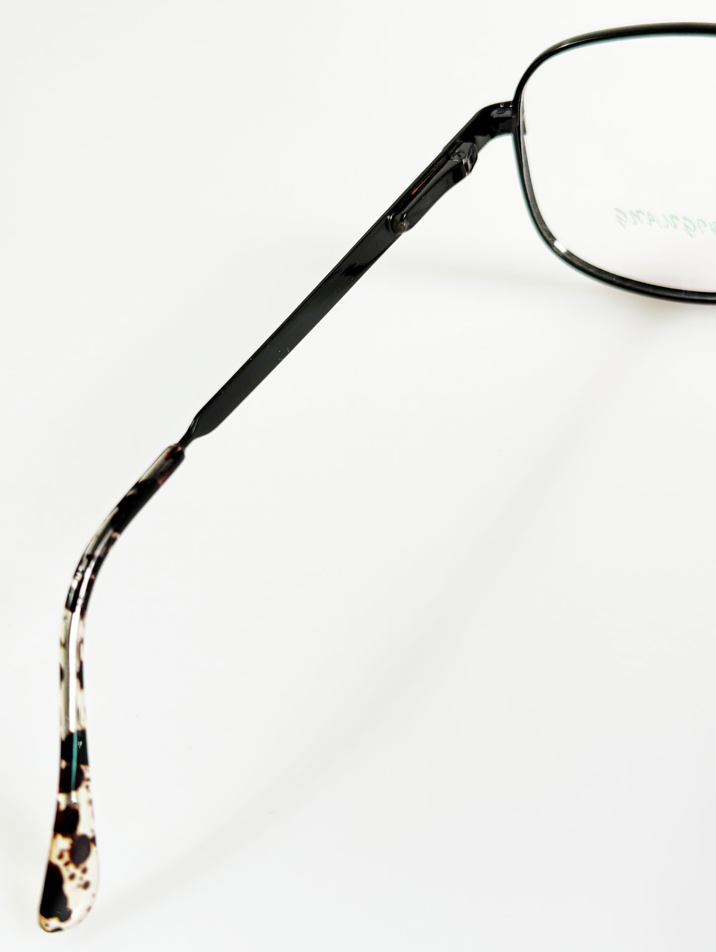 90's Black Oversized Square Metal Glasses