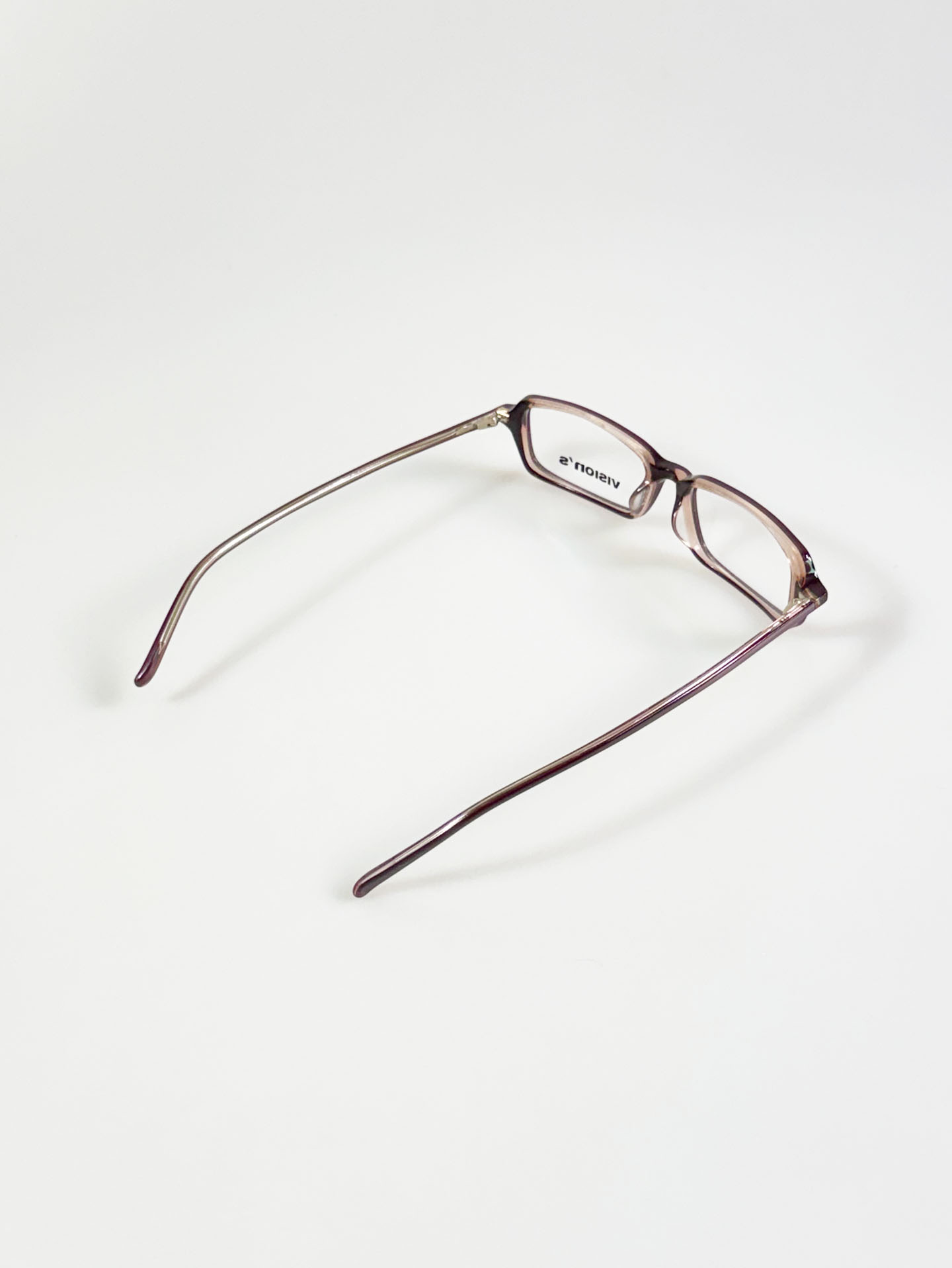VISION'S Purple Square Acetate Glasses
