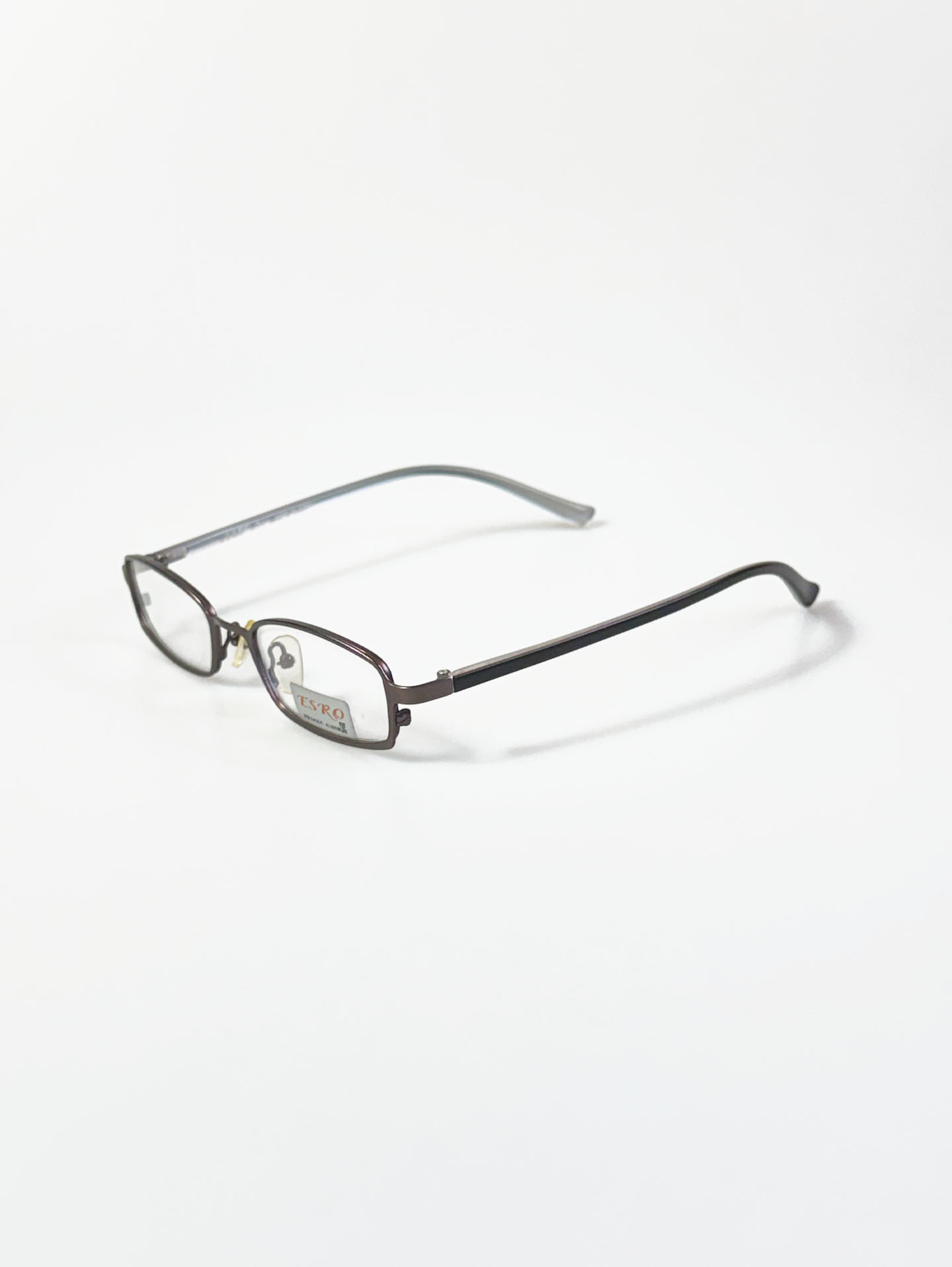 ESRO Slim Square Deep Brown Metal Glasses